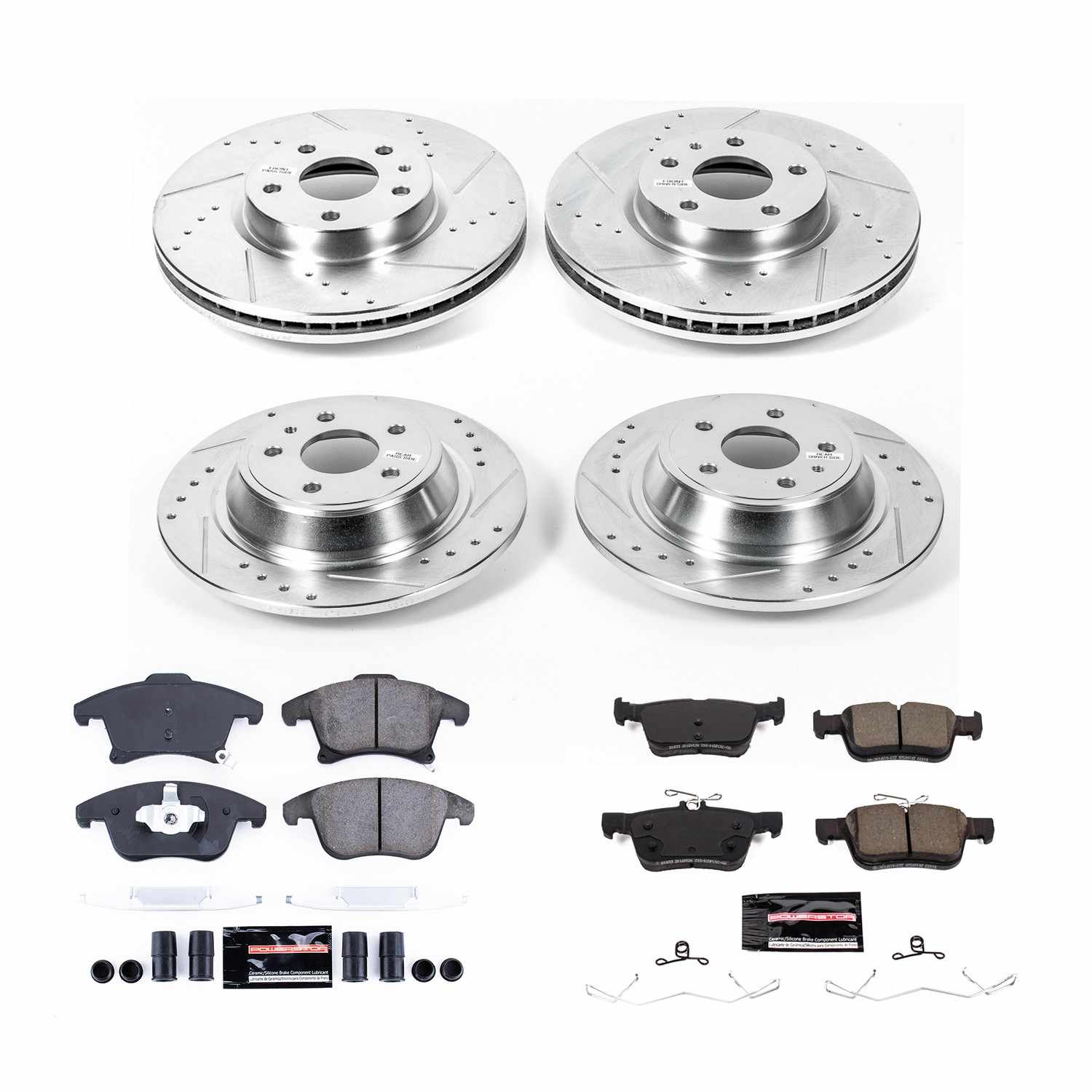Power Stop 2020 Ford Fusion Front & Rear Z23 Evolution Sport Brake Kit
