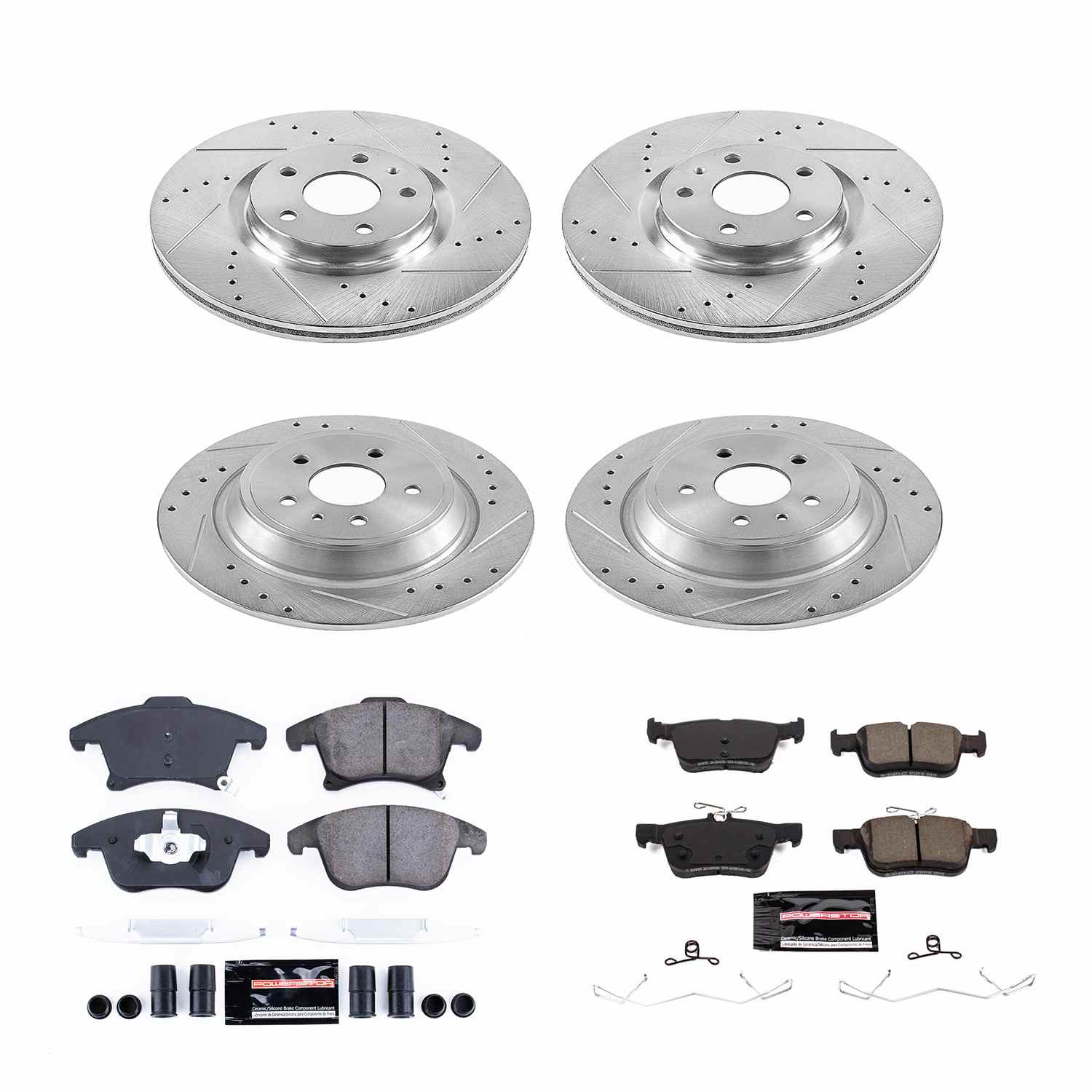 Power Stop 2020 Ford Fusion Front & Rear Z23 Evolution Sport Brake Kit