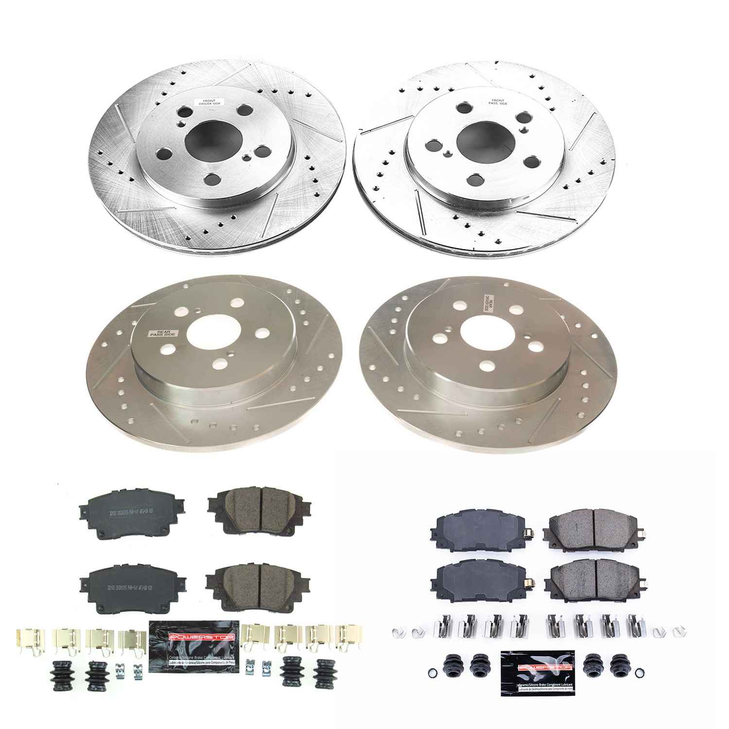 Power Stop 20-21 Toyota Corolla Front & Rear Z23 Evolution Sport Brake Kit