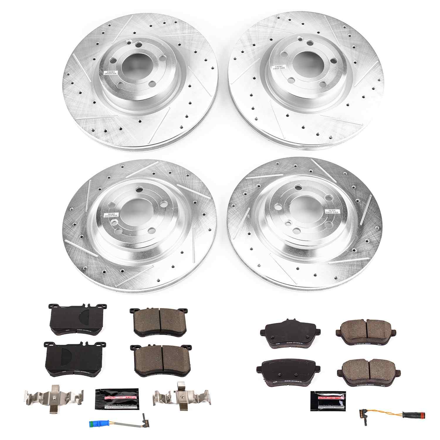 Power Stop 19-20 Mercedes-Benz SL550 Front & Rear Z23 Evolution Brake Kit