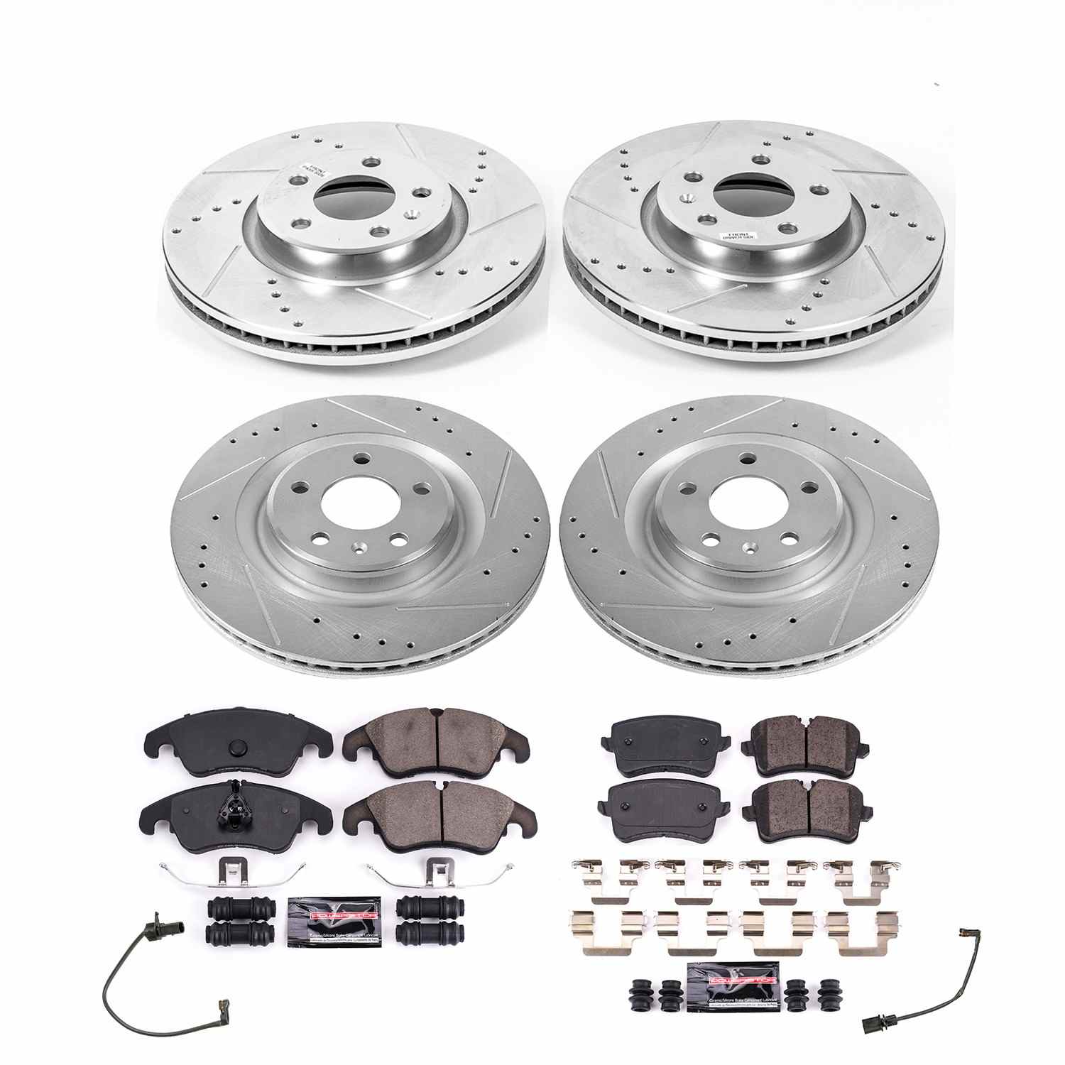 Power Stop 2013 Audi A6 Quattro Front & Rear Z23 Evolution Brake Kit
