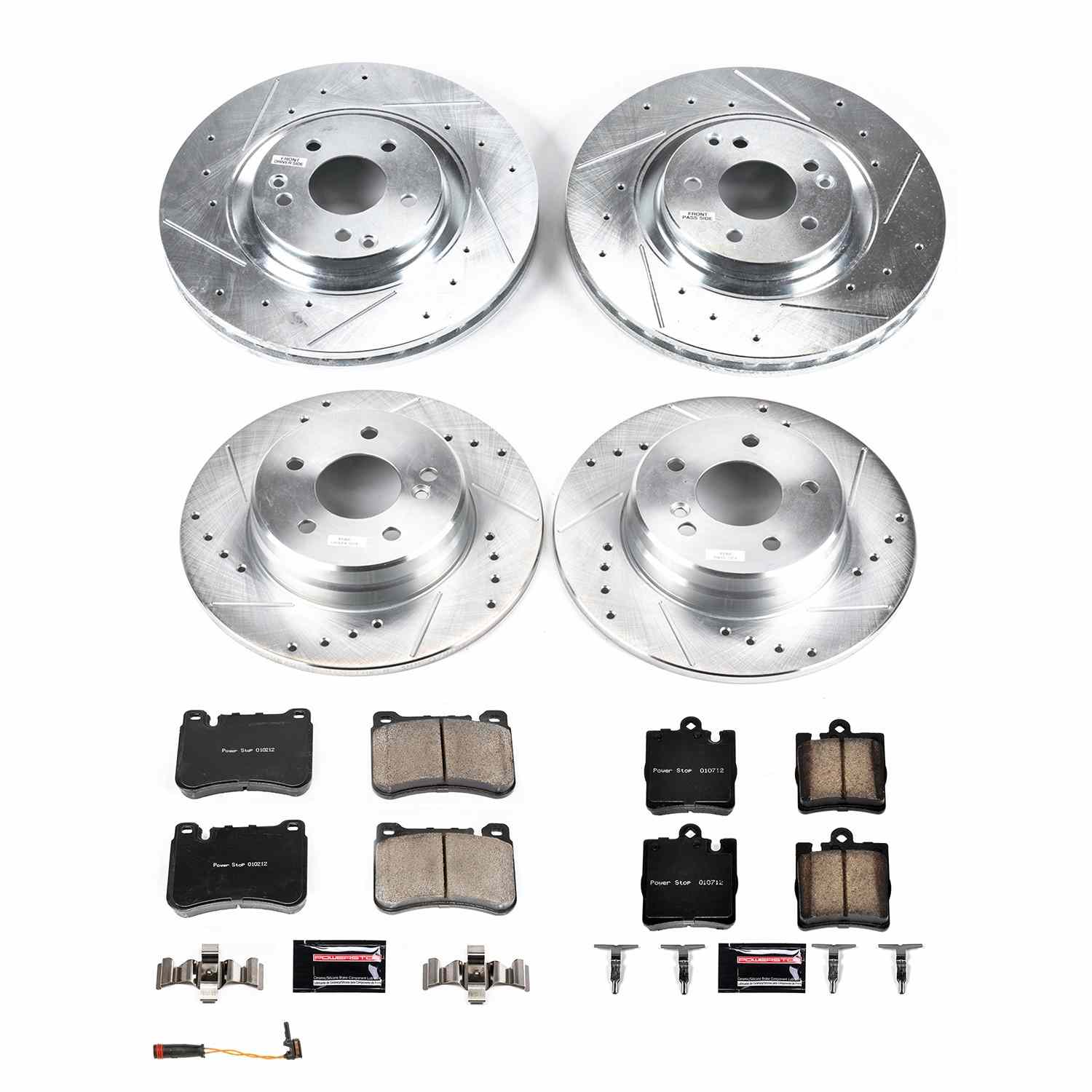 Power Stop 06-08 Mercedes-Benz SLK280 Front & Rear Z23 Evolution Brake Kit