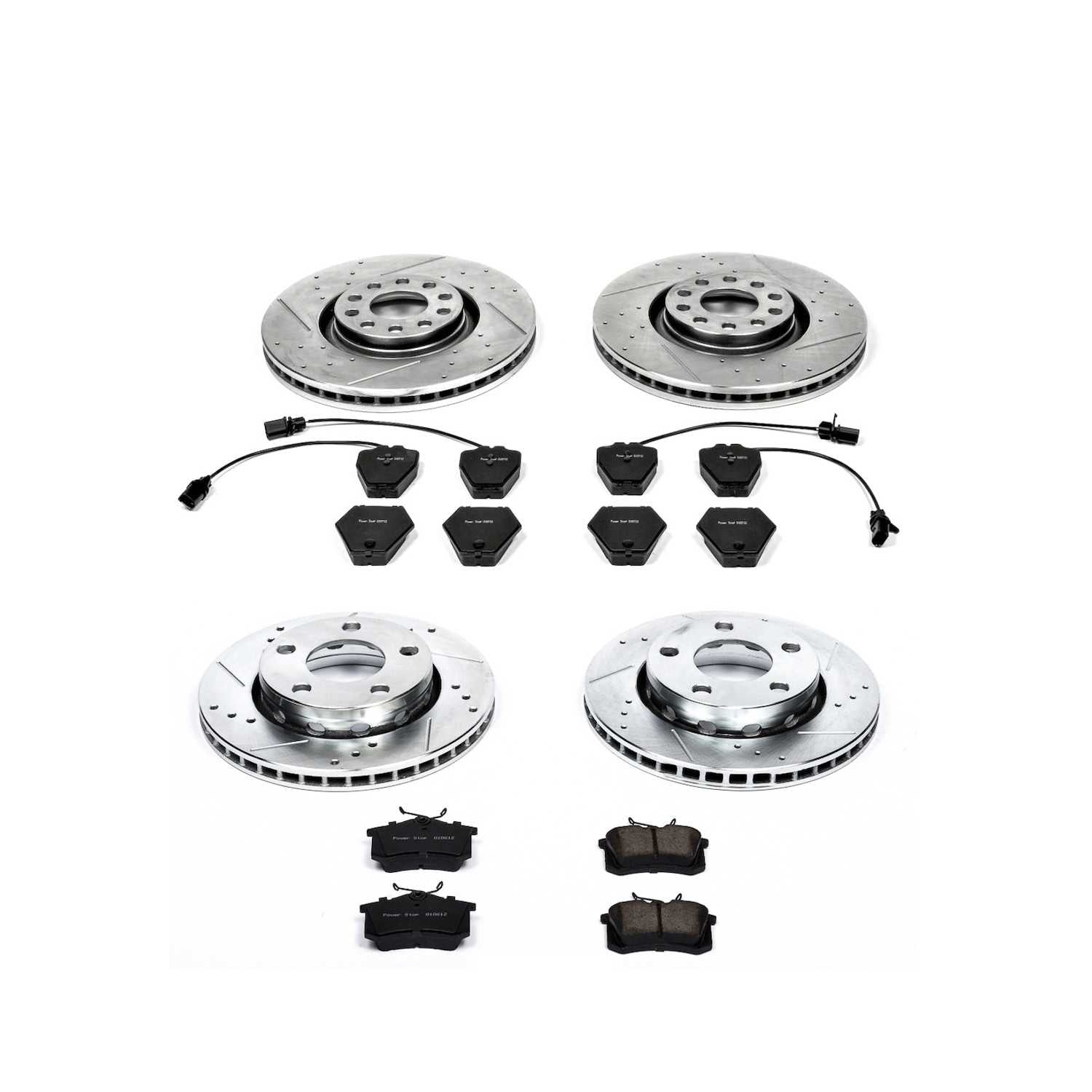 Power Stop 00-02 Audi S4 Front & Rear Z23 Evolution Sport Brake Kit