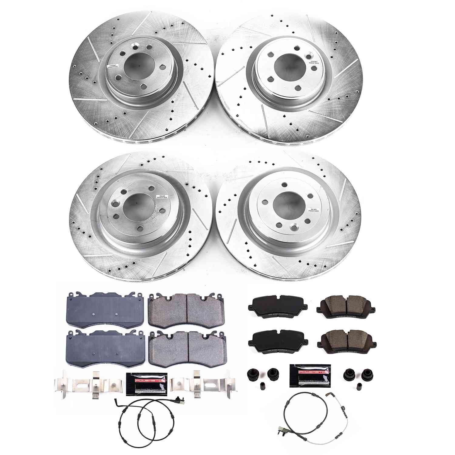 Power Stop 21-25 Land Rover Defender 110 Front and Rear Z23 Evolution Brake Kit
