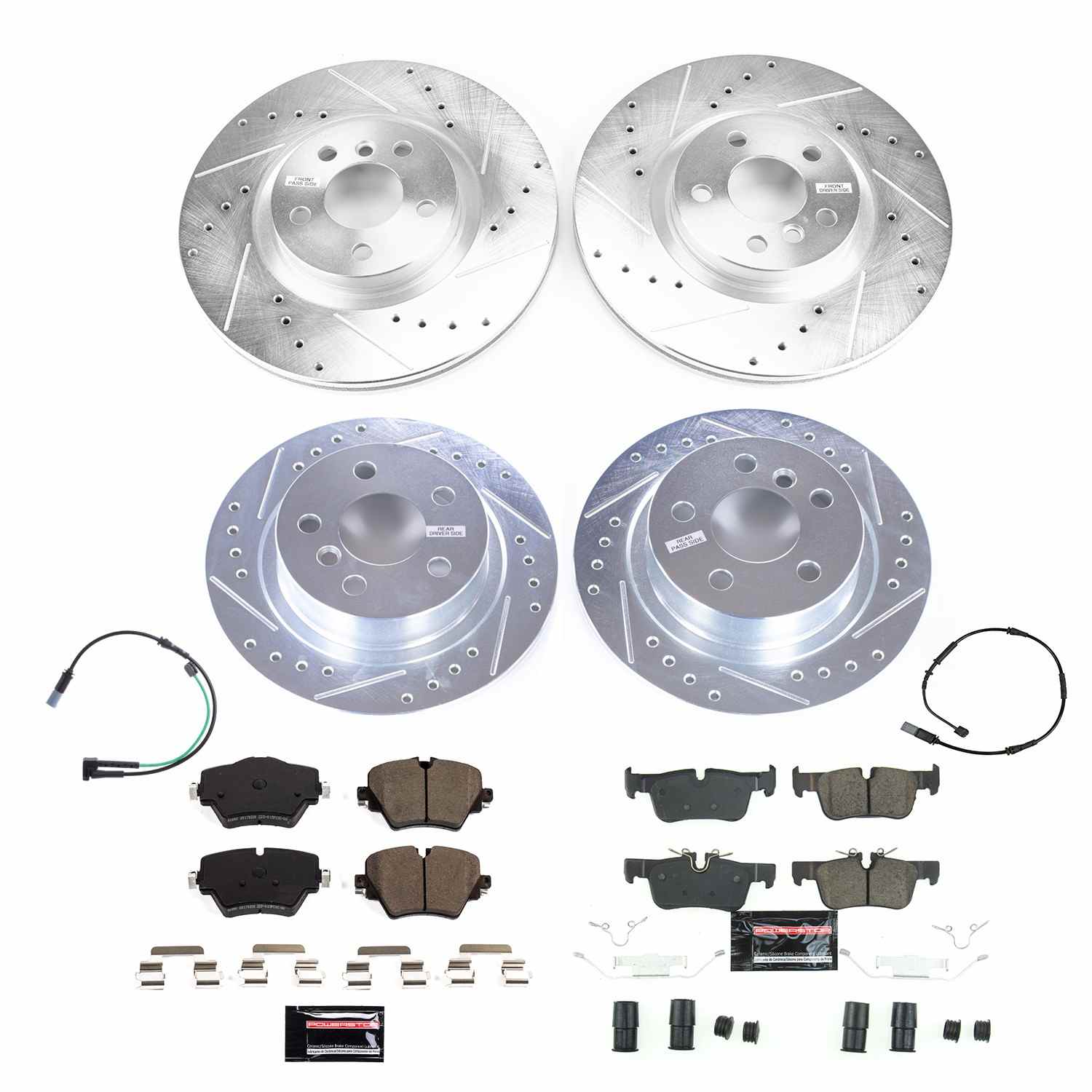 Power Stop 2021 Mini Cooper Countryman Front & Rear Z23 Evolution Brake Kit