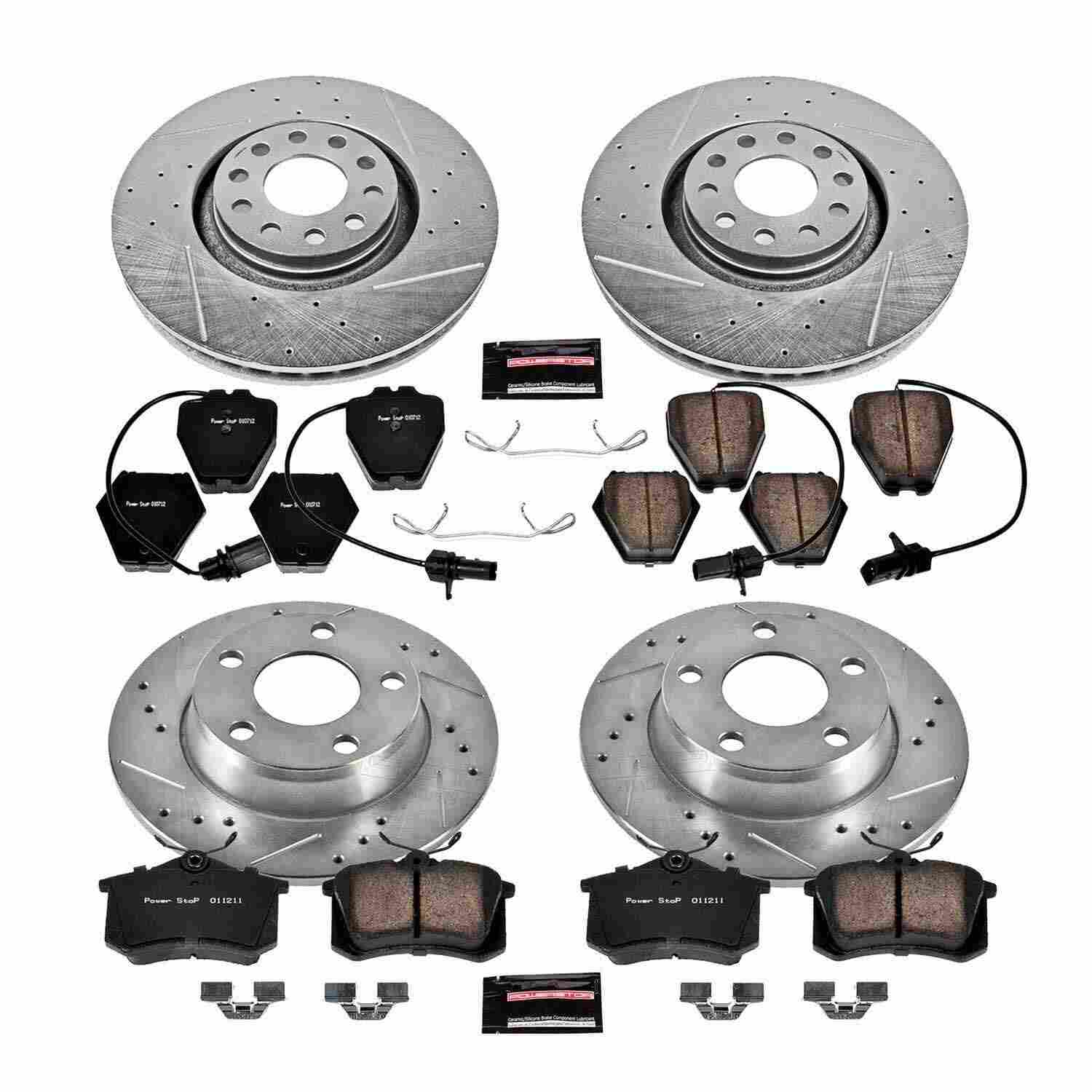 Power Stop 00-01 Audi A6 Quattro Front & Rear Z23 Evolution Sport Brake Kit