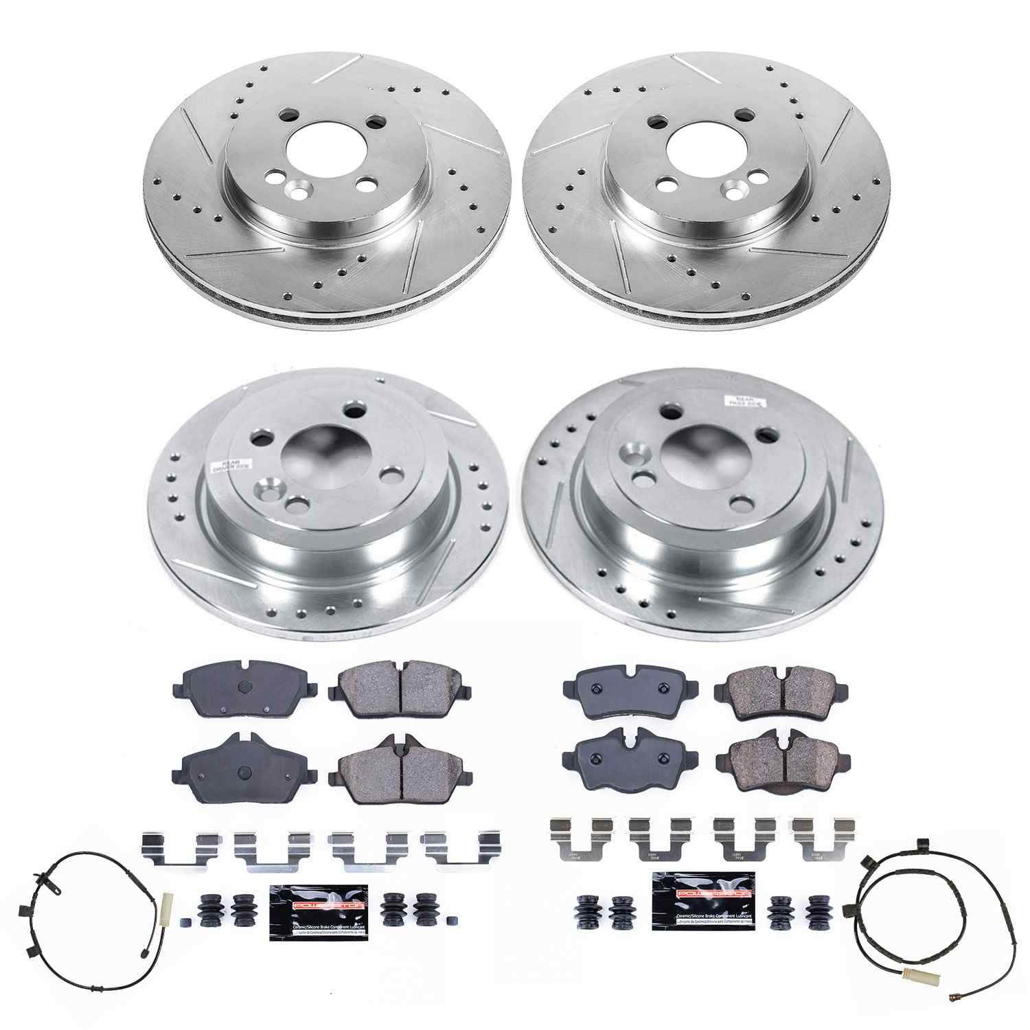 Power Stop 2011 Mini Cooper Front & Rear Z23 Evolution Brake Kit