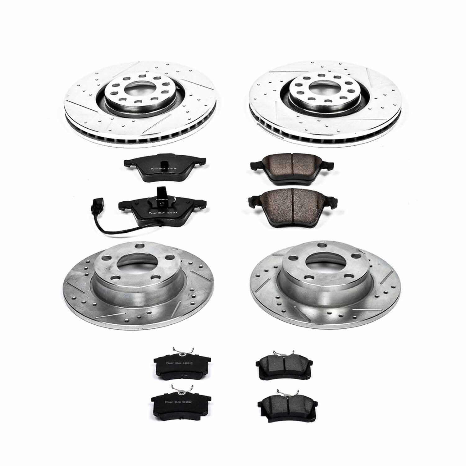 Power Stop 01-05 Audi Allroad Quattro Front & Rear Z23 Evolution Sport Brake Kit