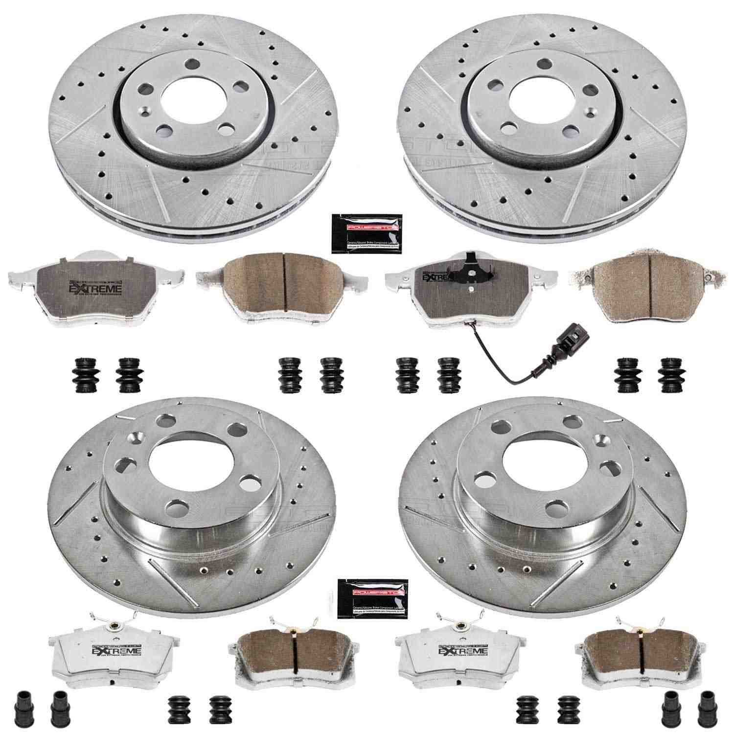 Power Stop 99-10 Volkswagen Beetle Front & Rear Z26 Street Warrior Brake Kit
