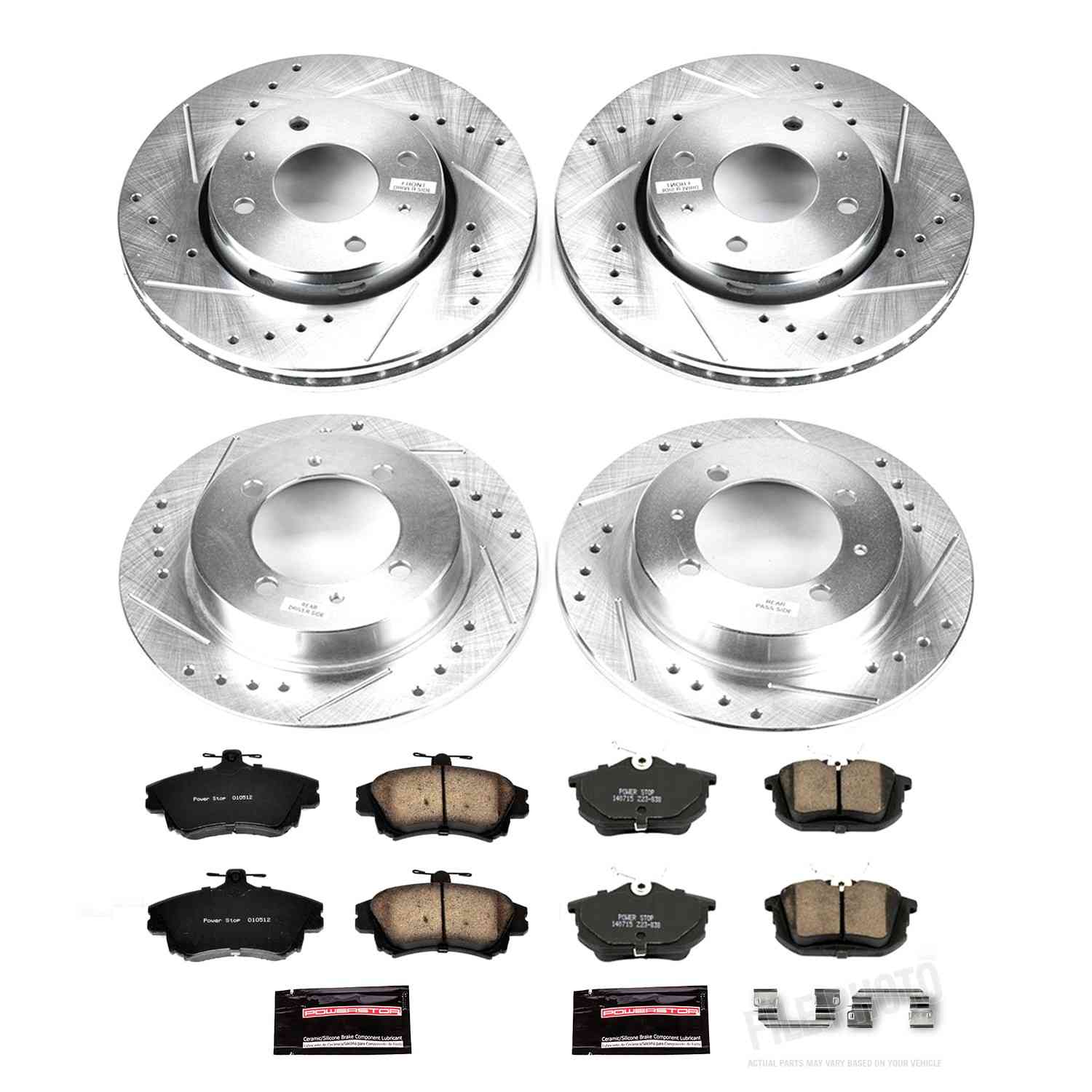 Power Stop 00-04 Volvo S40 Front & Rear Z23 Evolution Sport Brake Kit