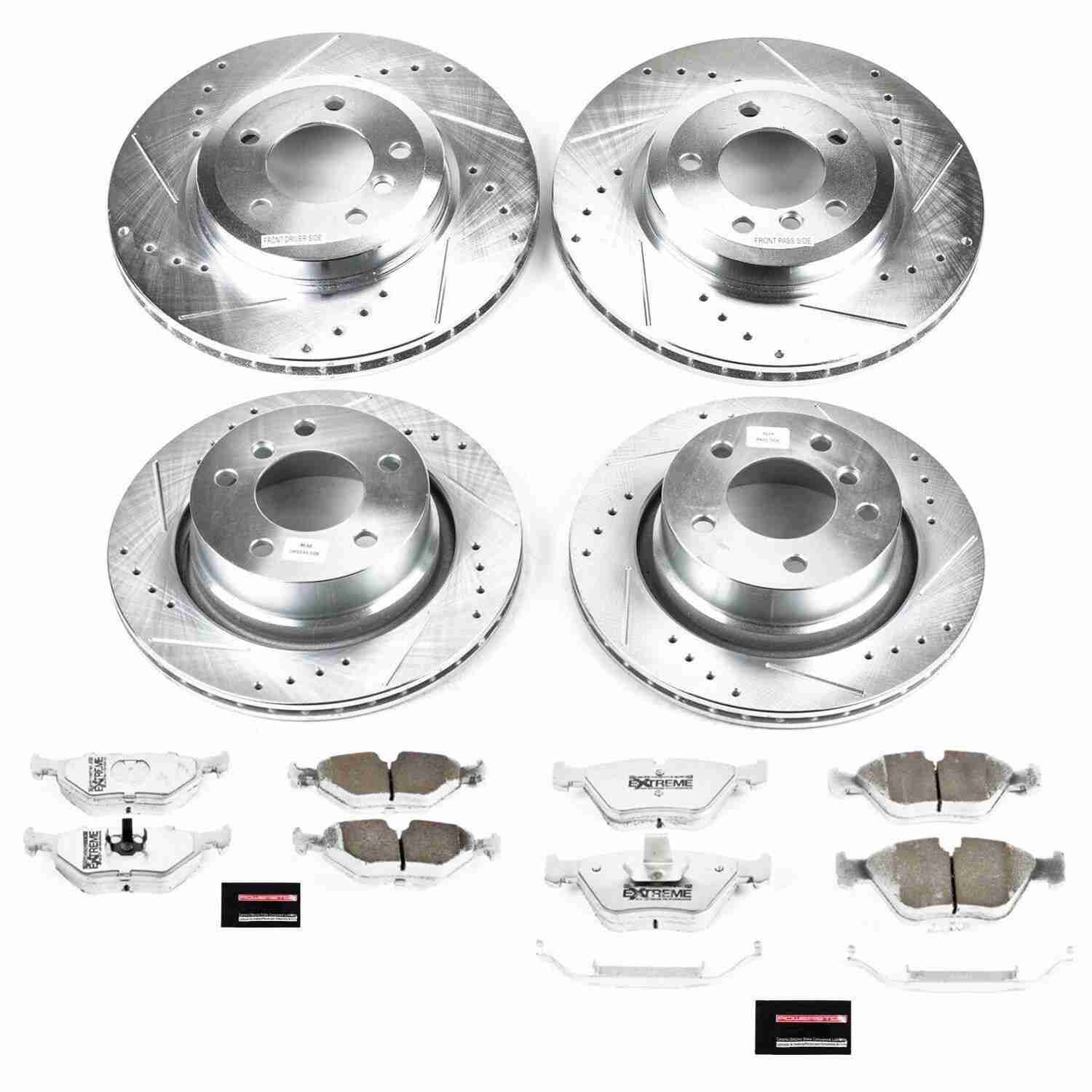 Power Stop 06-08 BMW Z4 Front & Rear Z26 Street Warrior Brake Kit