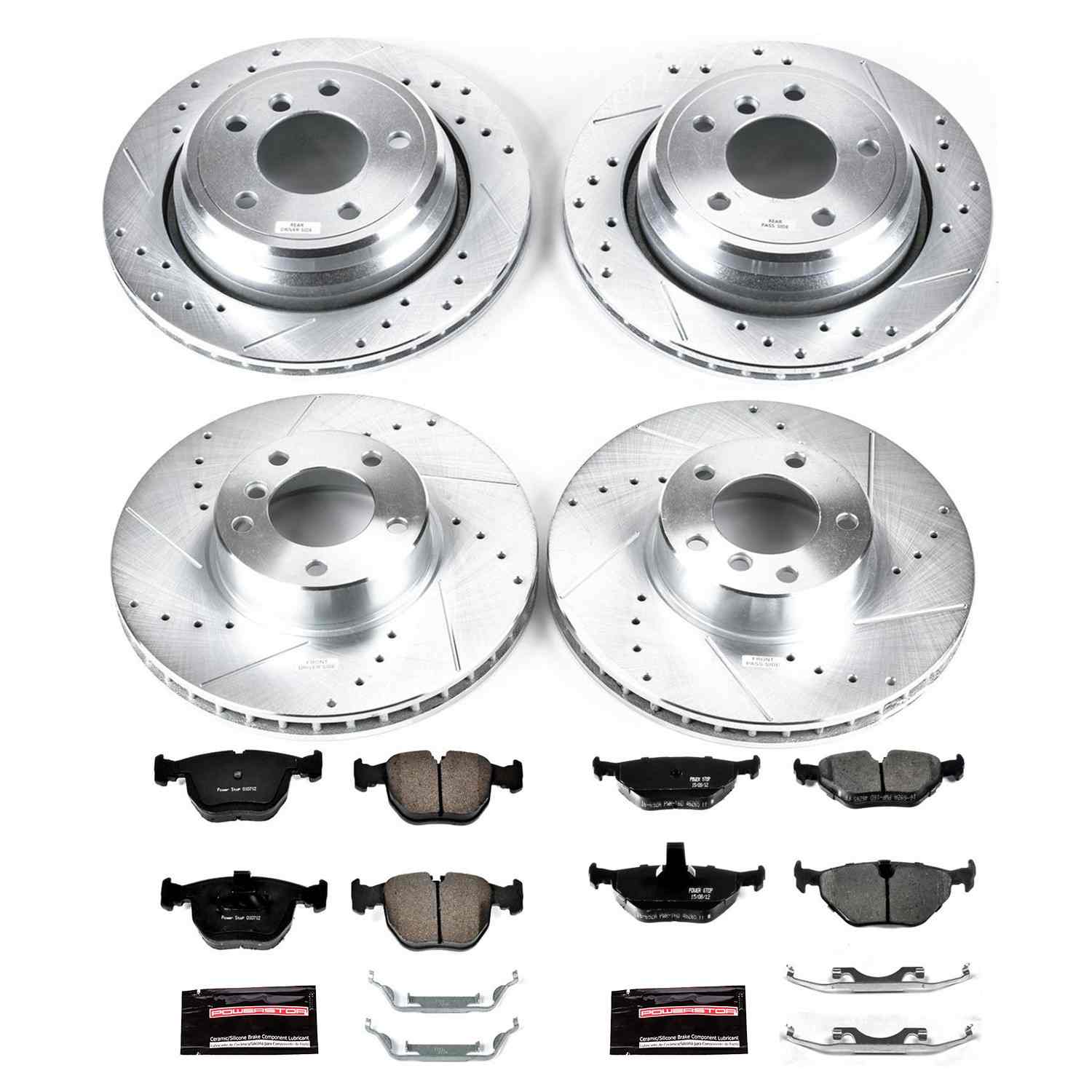 Power Stop 01-03 BMW 530i Front & Rear Z23 Evolution Sport Brake Kit