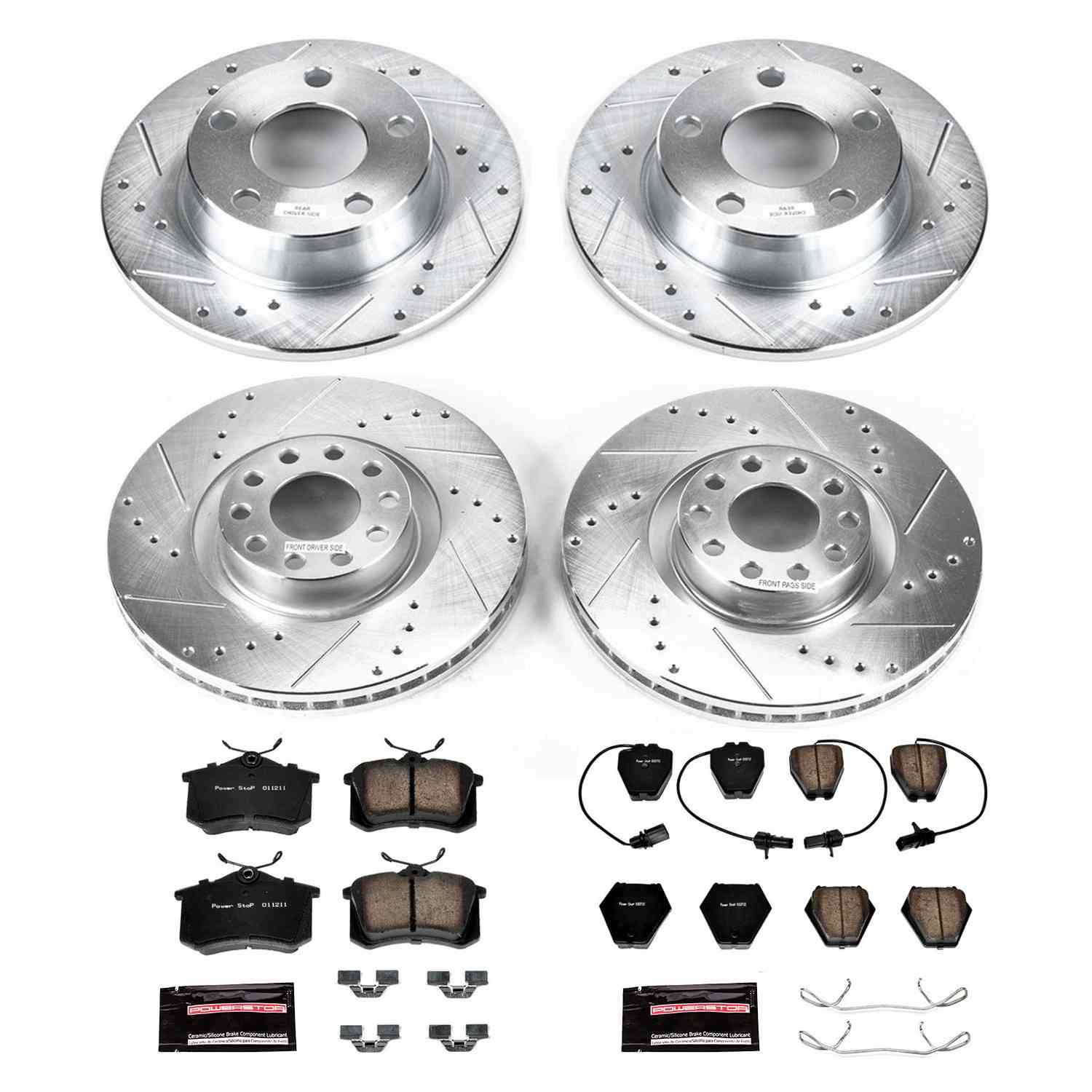 Power Stop 02-04 Audi A6 Quattro Front & Rear Z23 Evolution Sport Brake Kit
