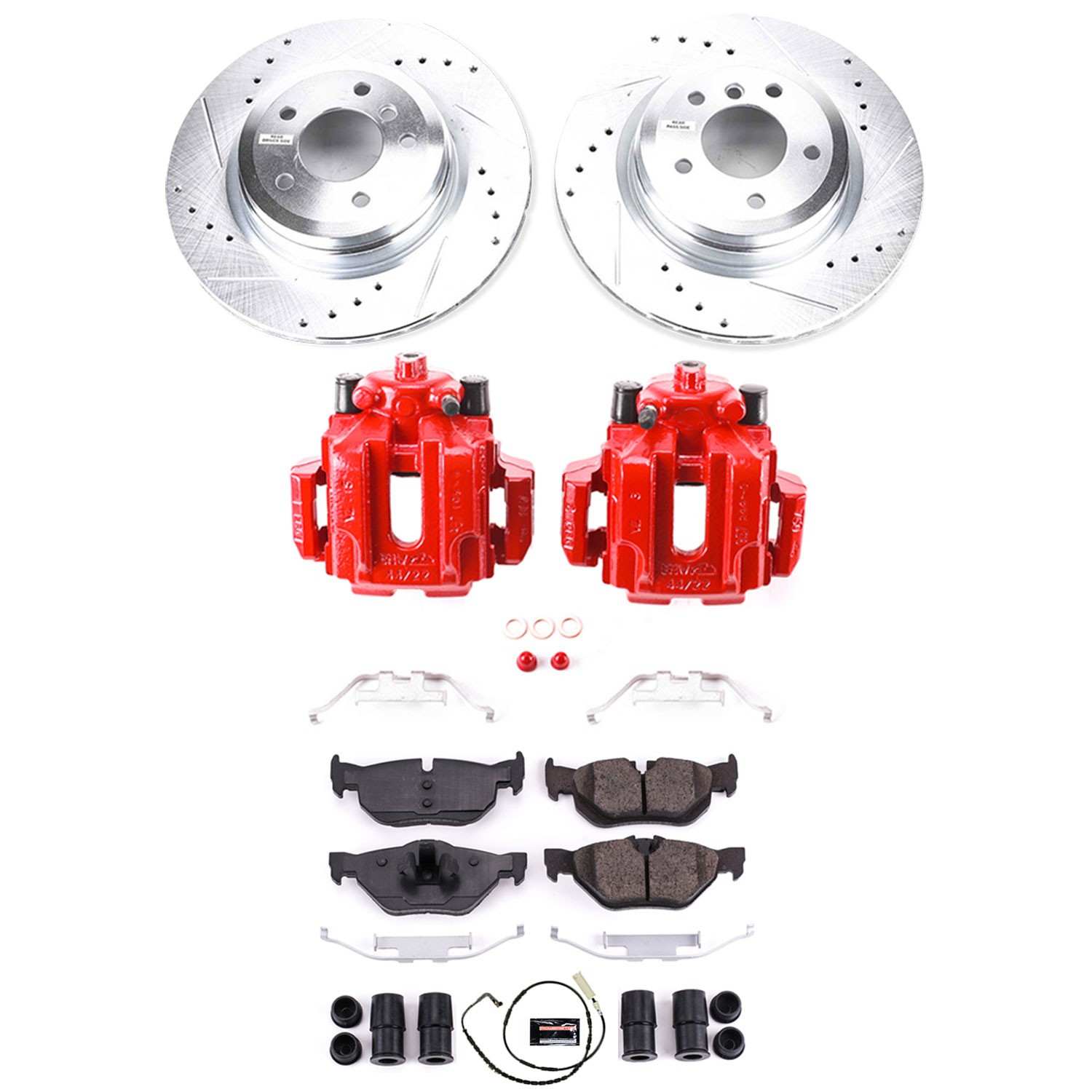Power Stop 2006 BMW 325i Rear Z23 Evolution Sport Brake Kit w/Calipers