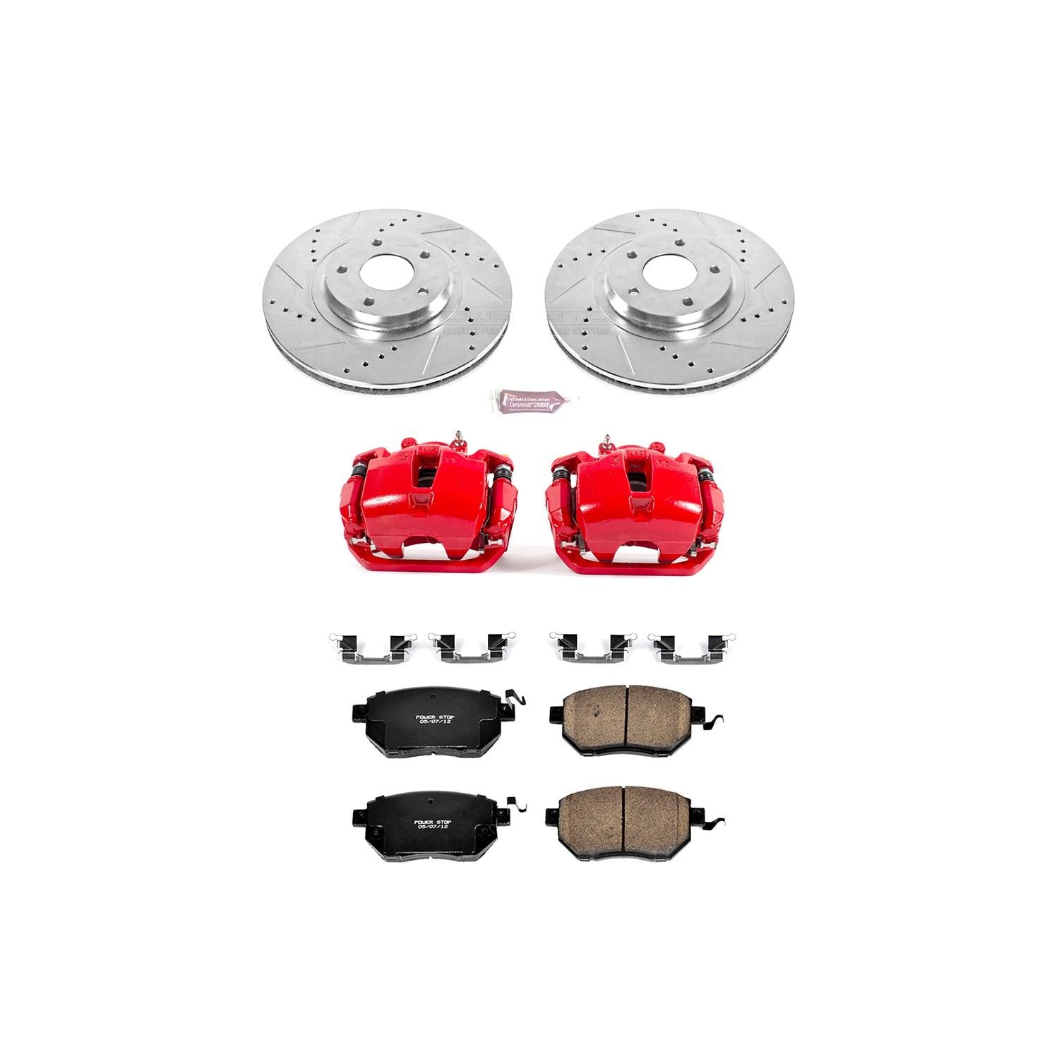 Power Stop 03-05 Infiniti FX35 Front Z23 Evolution Sport Brake Kit w/Calipers