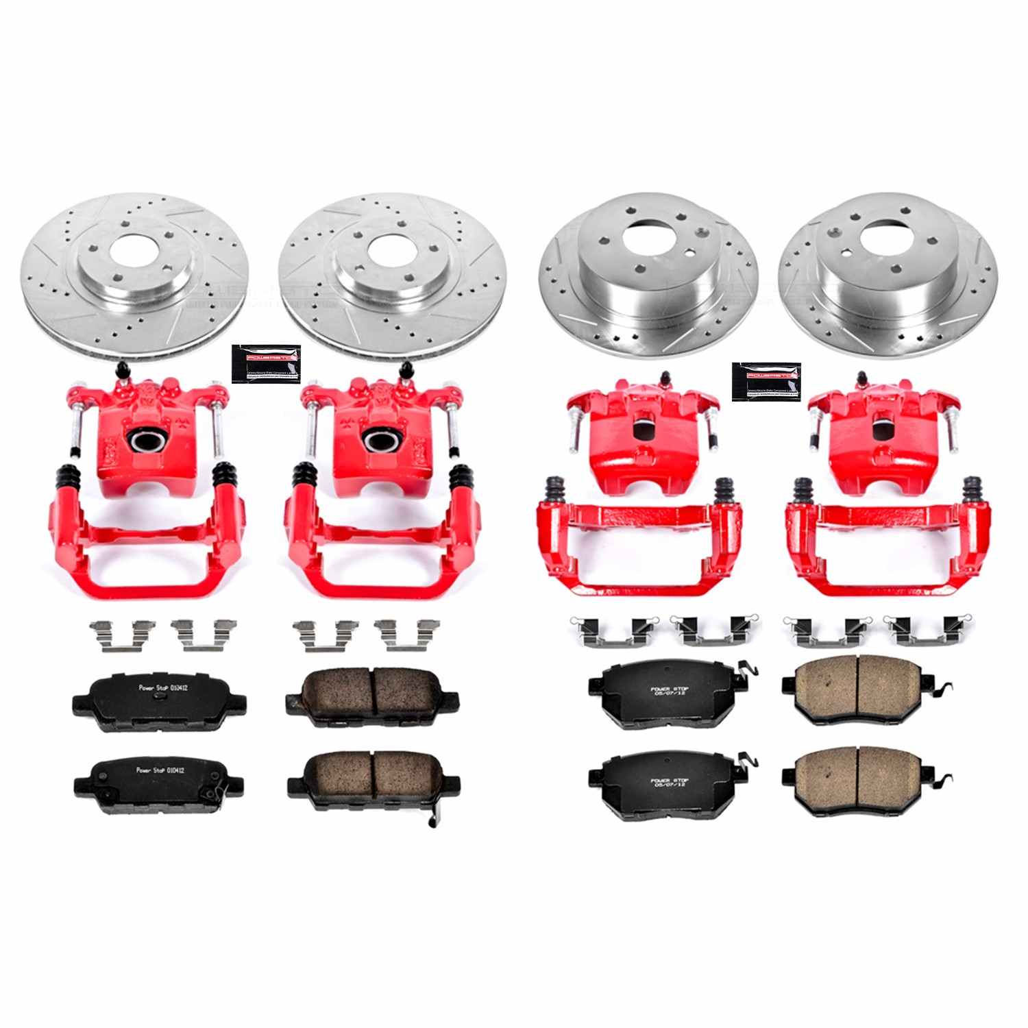 Power Stop 04-06 Nissan Maxima Front & Rear Z23 Evolution Sport Brake Kit w/Calipers