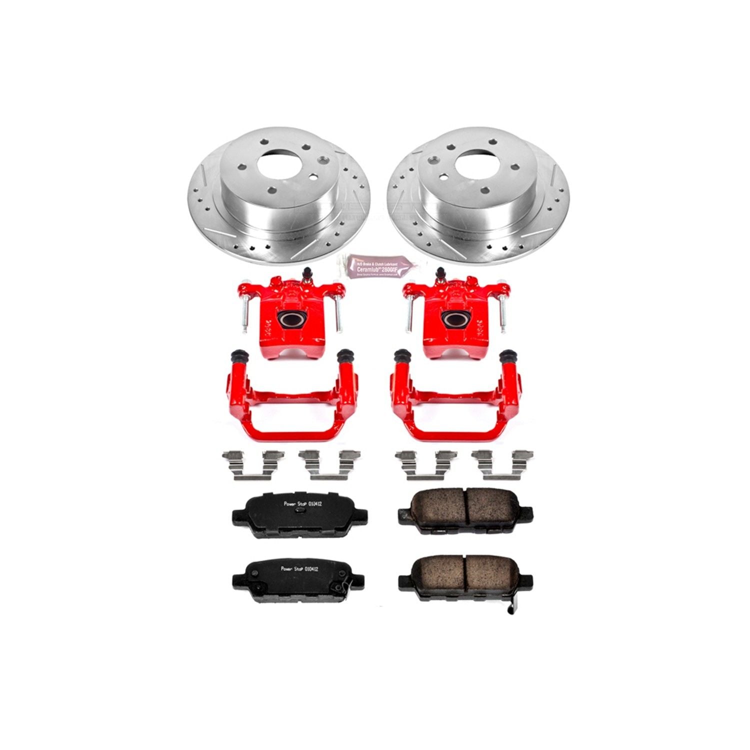 Power Stop 10-12 Nissan Altima Rear Z23 Evolution Sport Brake Kit w/Calipers
