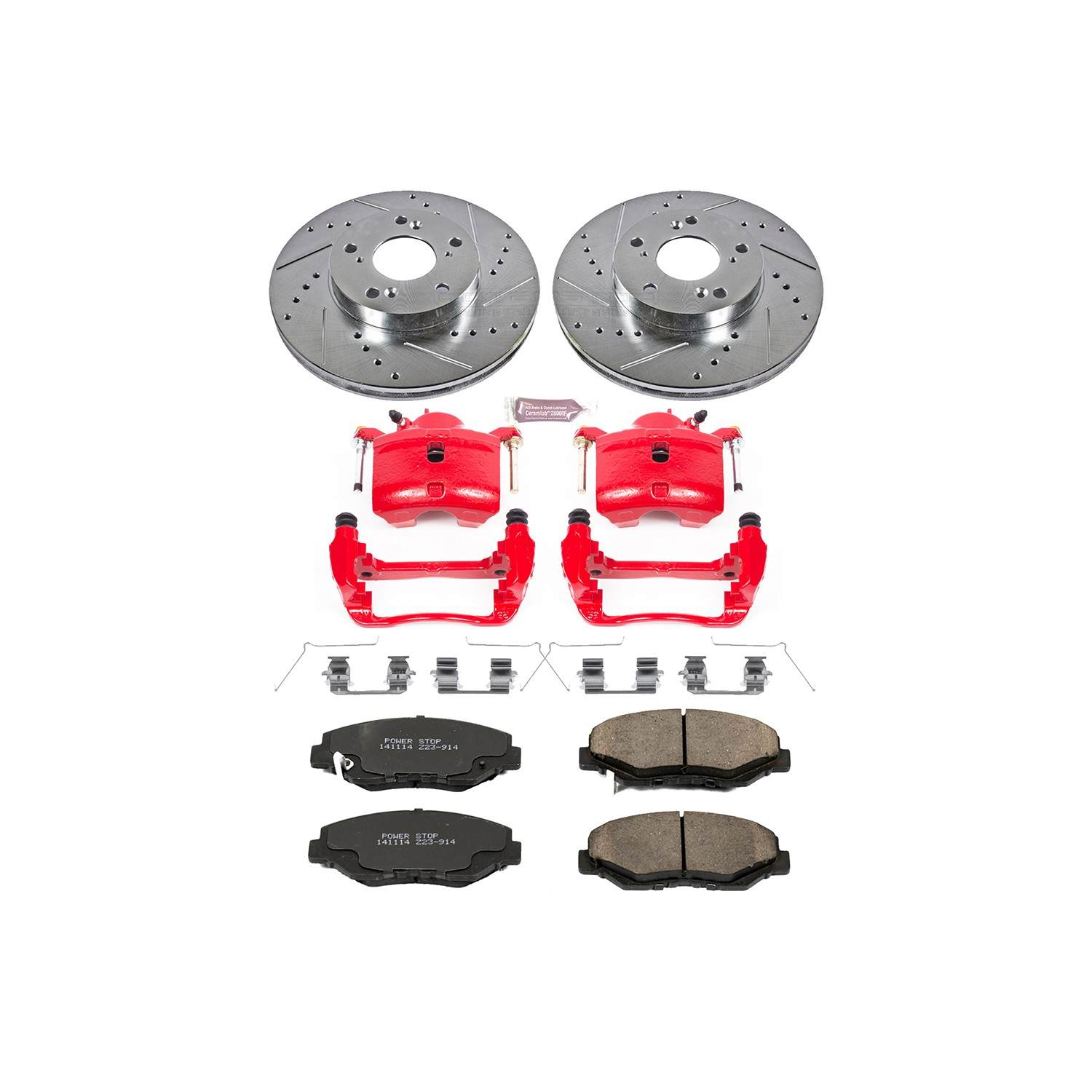 Power Stop 14-15 Acura ILX Front Z23 Evolution Sport Brake Kit w/Calipers