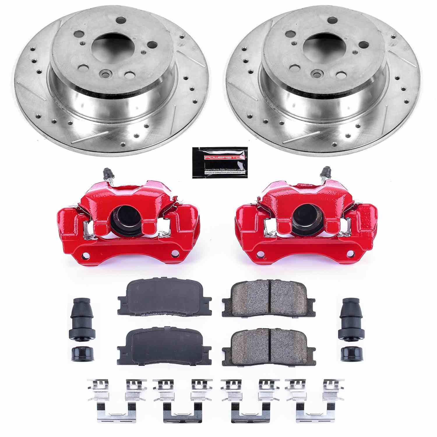 Power Stop 01-03 Toyota Highlander Rear Z23 Evolution Sport Brake Kit w/Calipers