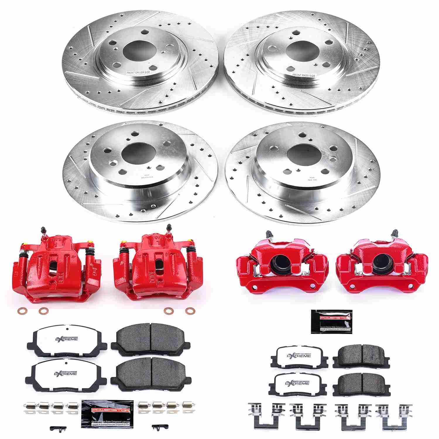 Power Stop 01-03 Toyota Highlander Front & Rear Z36 Truck & Tow Brake Kit w/Calipers