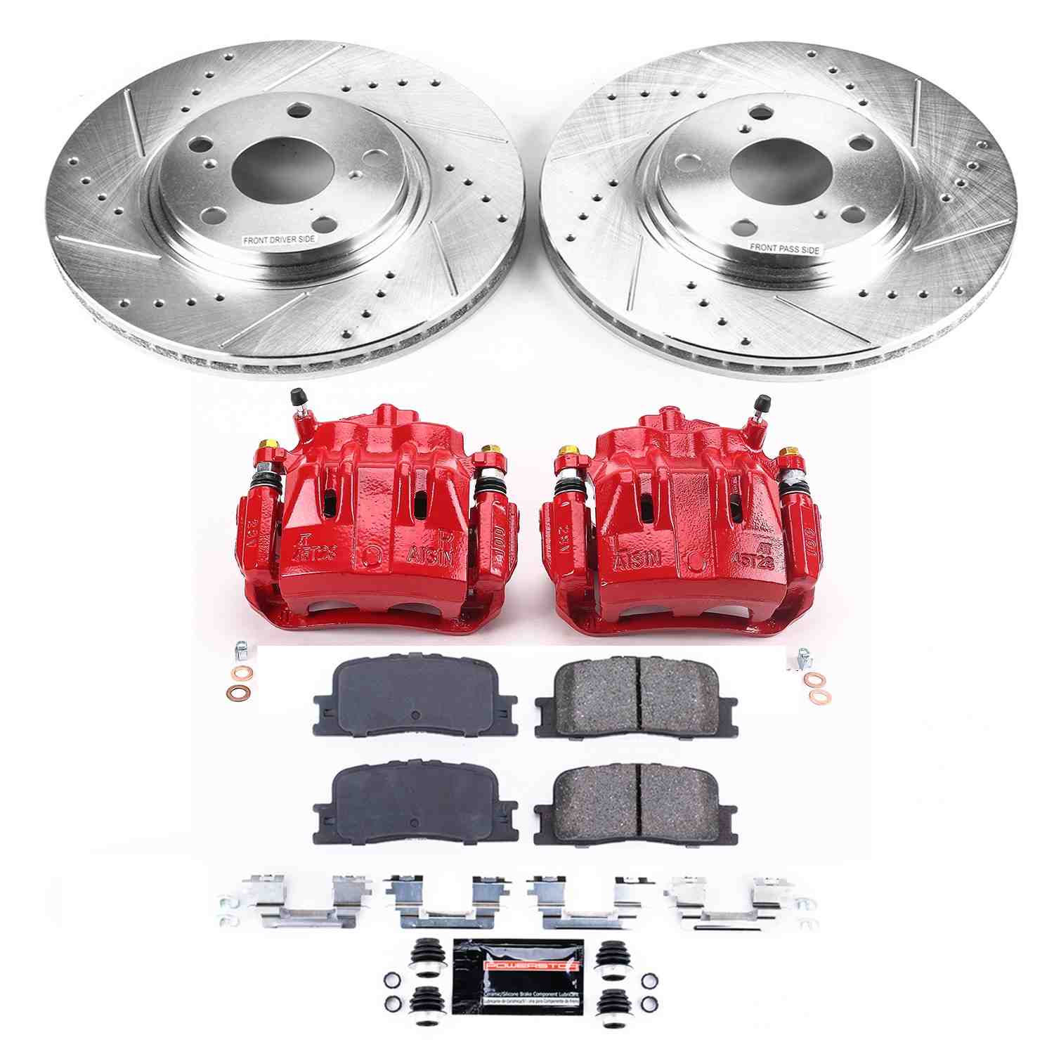 Power Stop 04-06 Lexus ES330 Front Z23 Evolution Sport Brake Kit w/Calipers