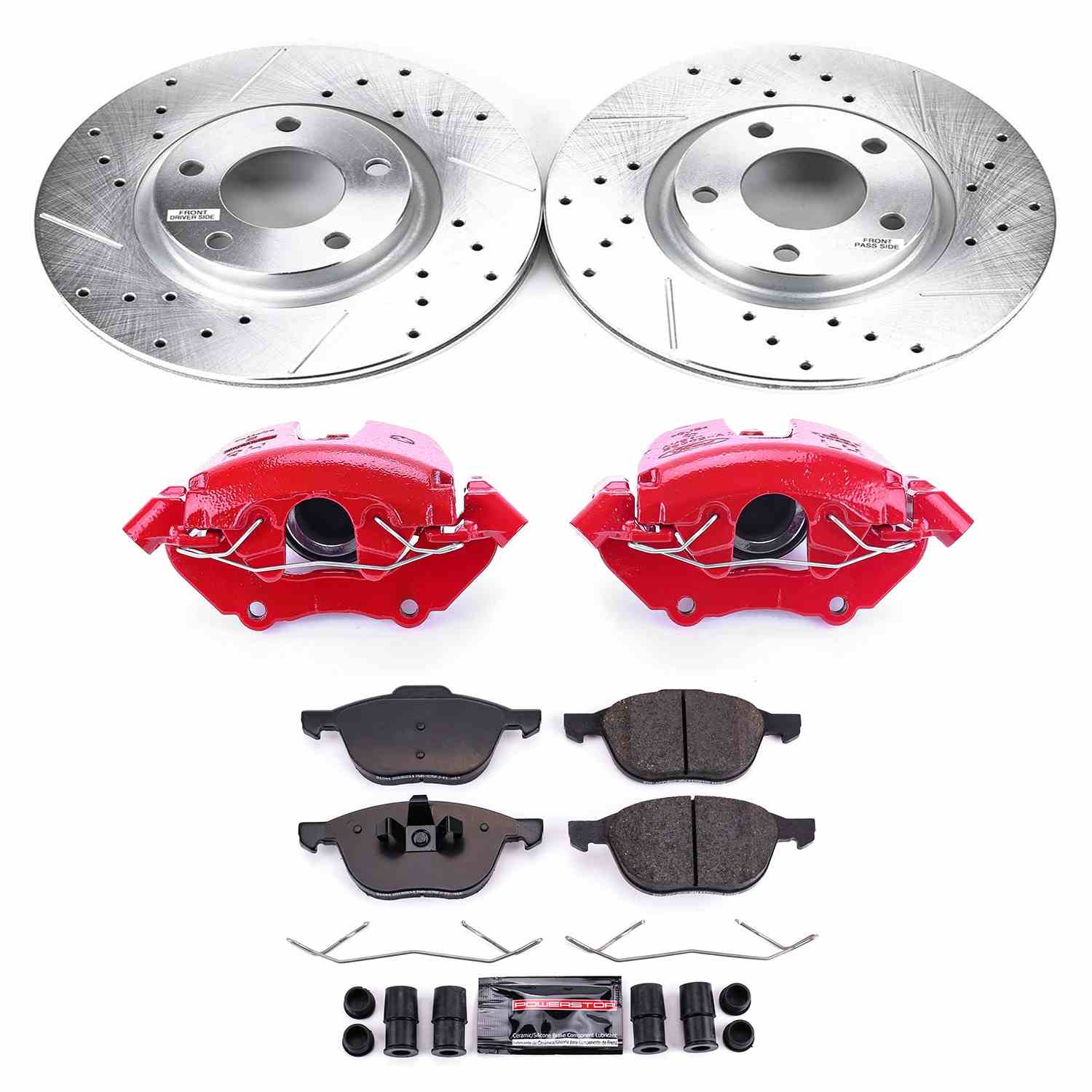 Power Stop 2004 Mazda 3 Front Z23 Evolution Sport Brake Kit w/Calipers
