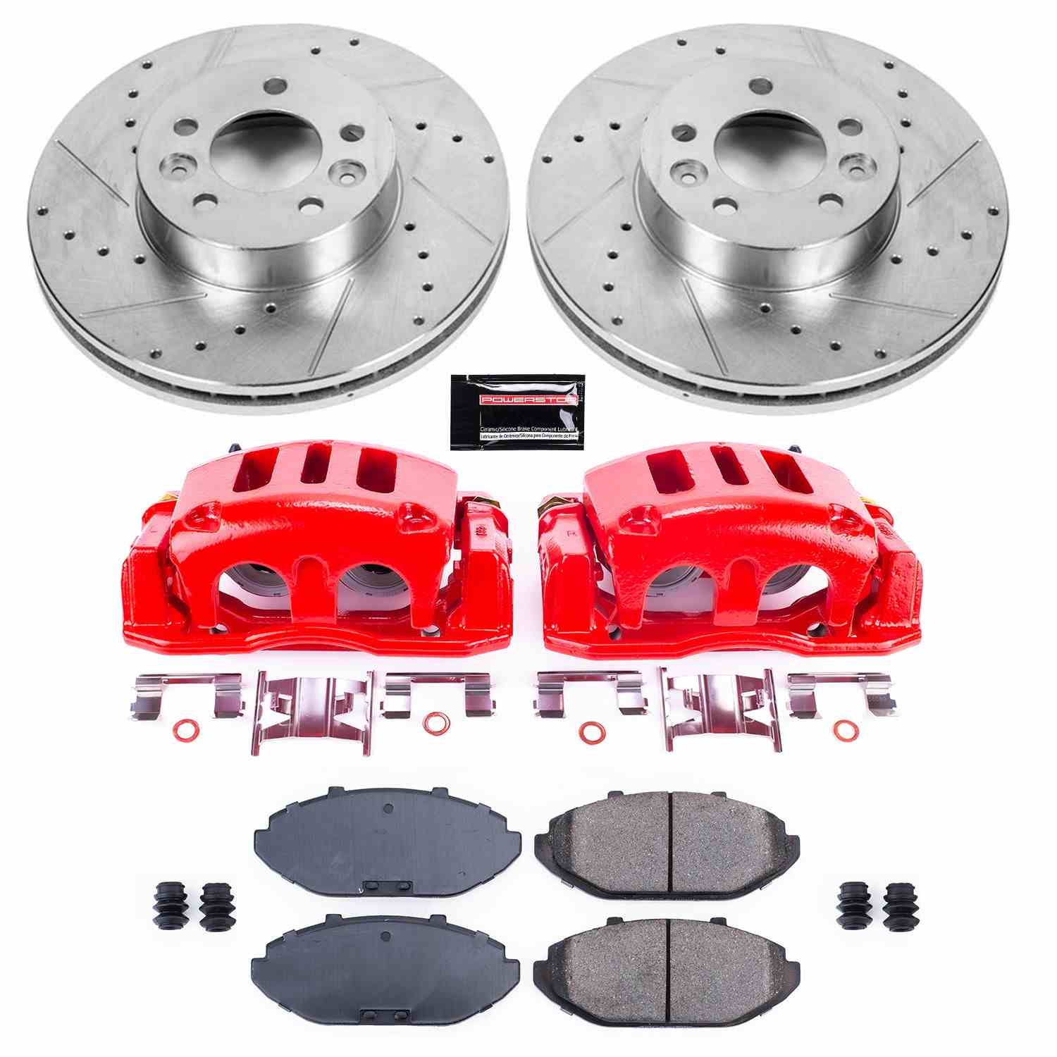 Power Stop 98-02 Ford Crown Victoria Front Z23 Evolution Sport Brake Kit w/Calipers