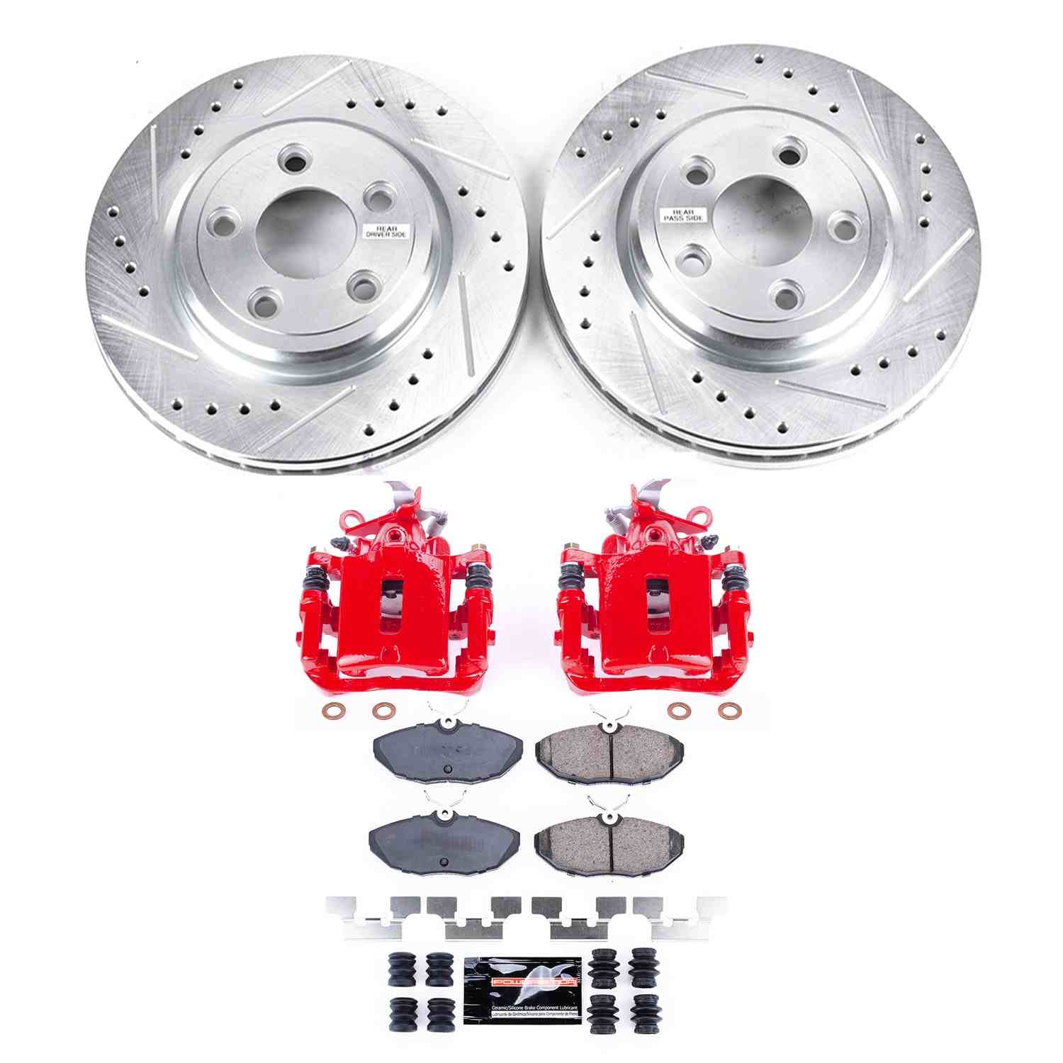 Power Stop 03-06 Lincoln LS Rear Z23 Evolution Sport Brake Kit w/Calipers
