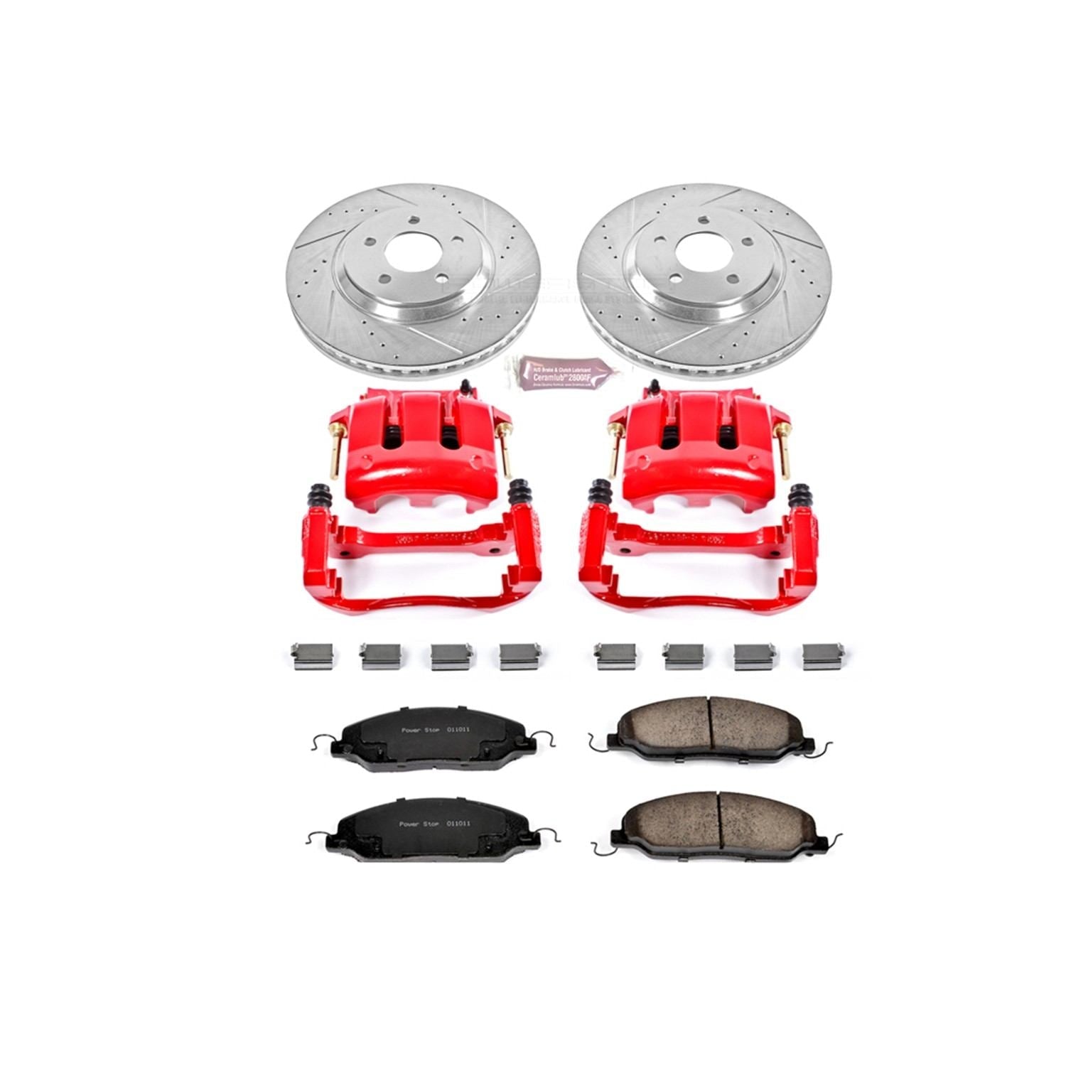 Power Stop 05-10 Ford Mustang Front Z23 Evolution Sport Brake Kit w/Calipers