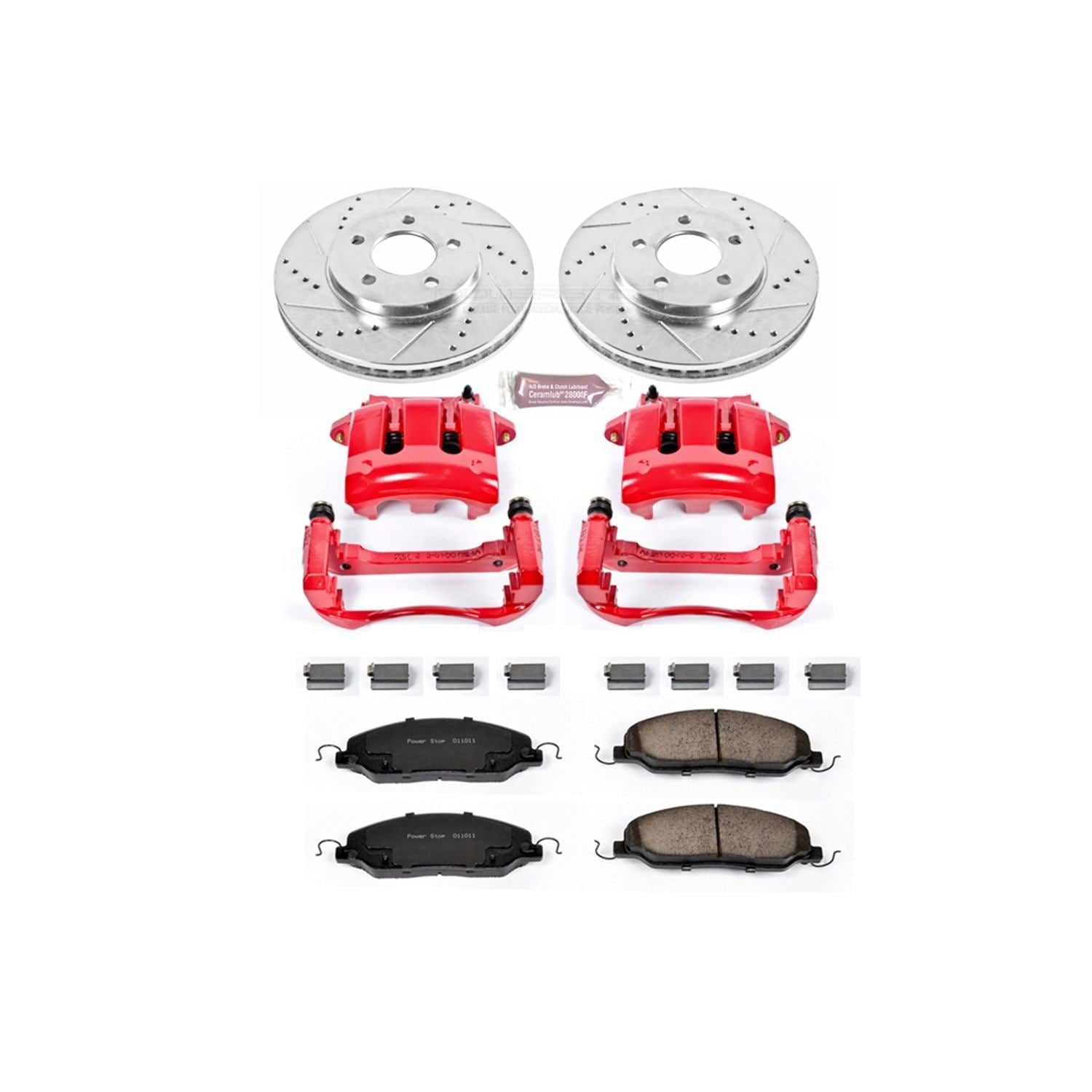 Power Stop 05-10 Ford Mustang Front Z23 Evolution Sport Brake Kit w/Calipers