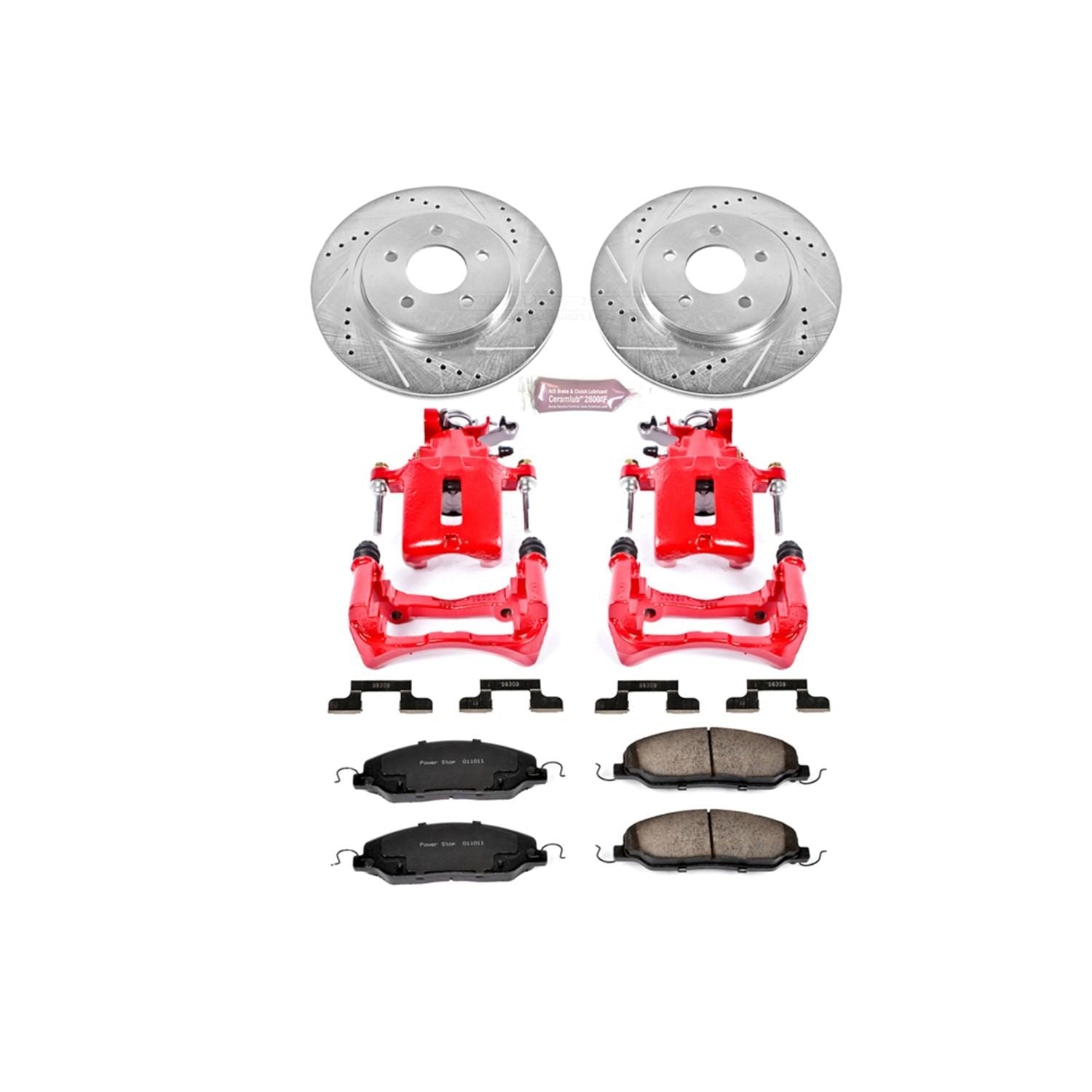 Power Stop 05-11 Ford Mustang Rear Z23 Evolution Sport Brake Kit w/Calipers