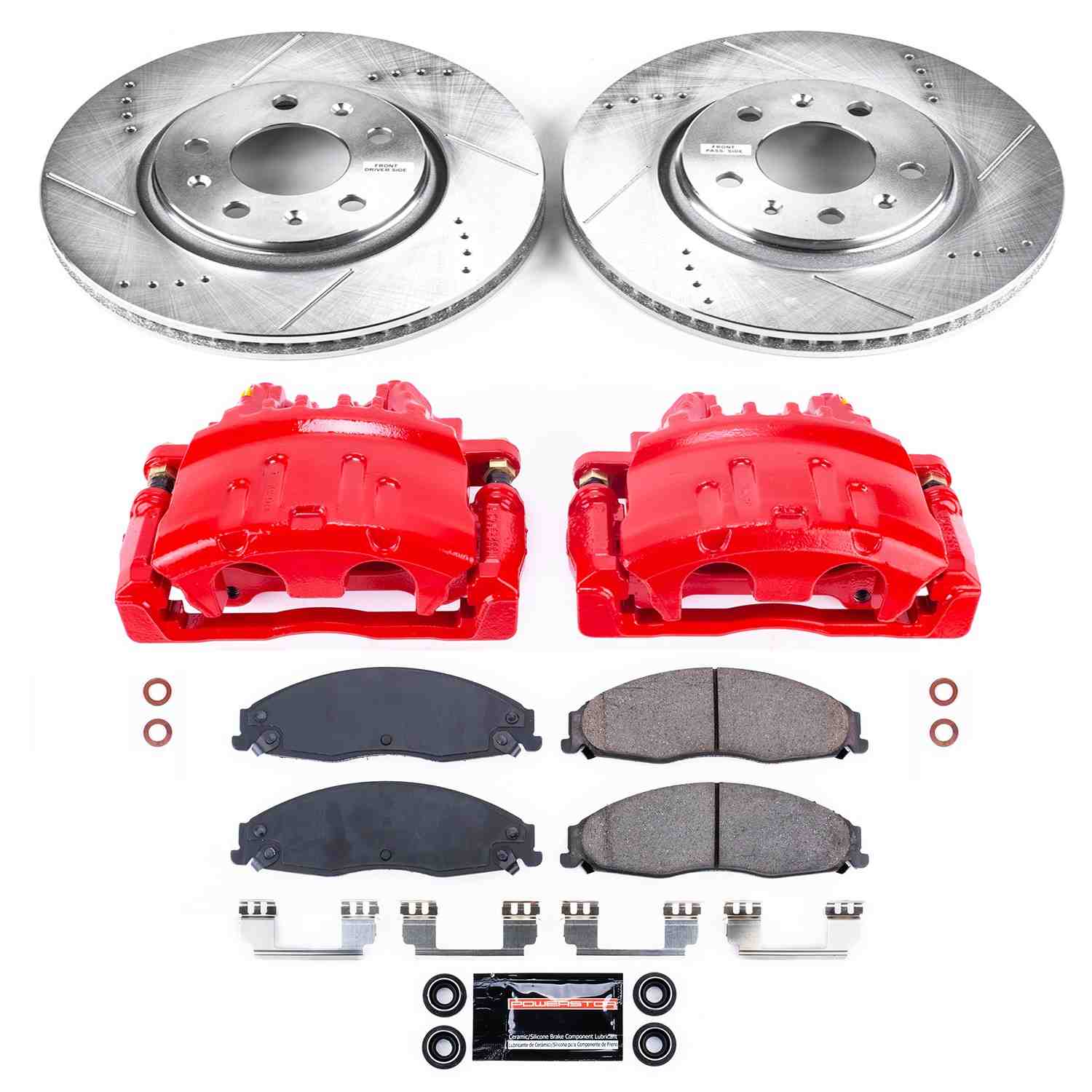 Power Stop 03-05 Cadillac CTS Front Z23 Evolution Sport Brake Kit w/Calipers