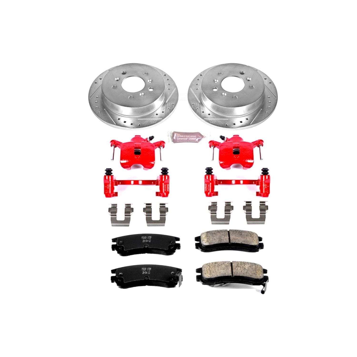 Power Stop 08-09 Buick Allure Rear Z23 Evolution Sport Brake Kit w/Calipers