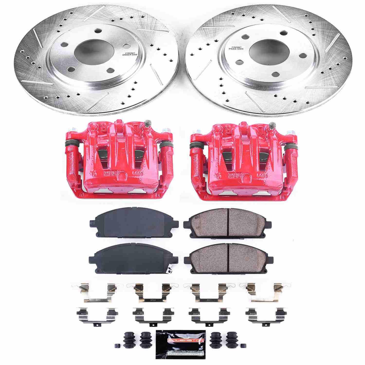 Power Stop 04-09 Nissan Quest Front Z23 Evolution Sport Brake Kit w/Calipers