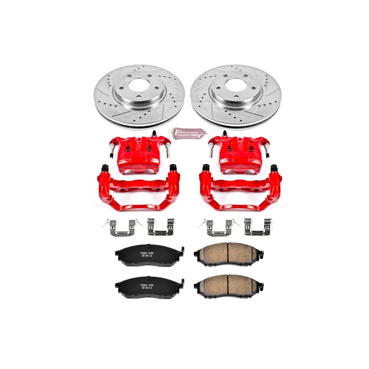 Power Stop 03-04 Infiniti M45 Front Z23 Evolution Sport Brake Kit w/Calipers
