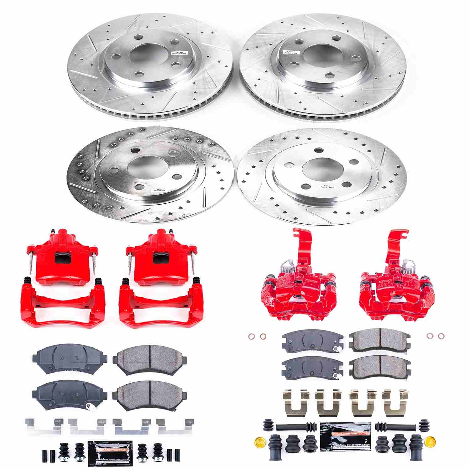 Power Stop 03-05 Buick Park Avenue Front & Rear Z23 Evolution Sport Brake Kit w/Calipers