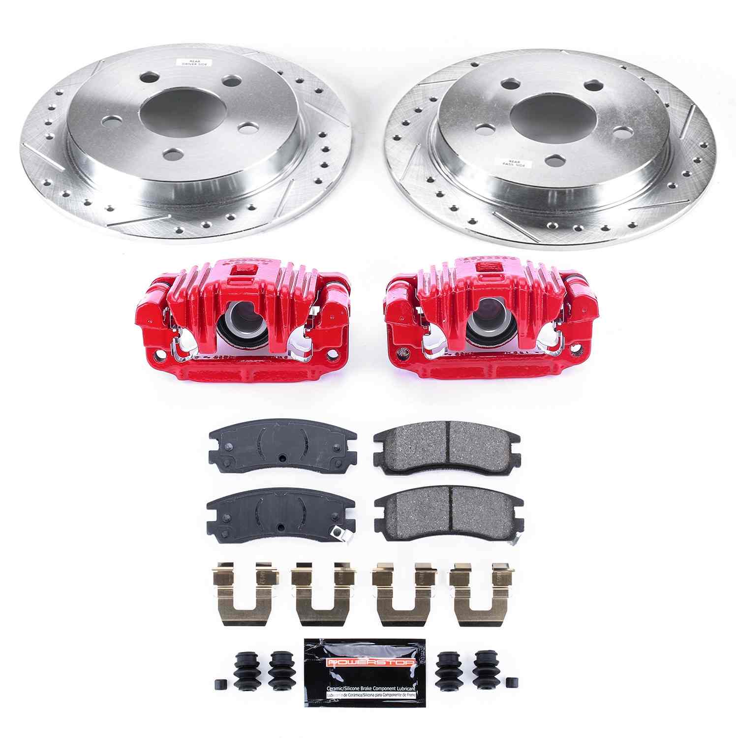 Power Stop 99-04 Oldsmobile Alero Rear Z23 Evolution Sport Brake Kit w/Calipers