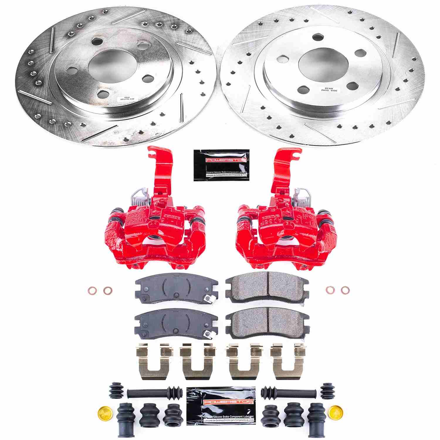 Power Stop 03-05 Buick Park Avenue Rear Z23 Evolution Sport Brake Kit w/Calipers