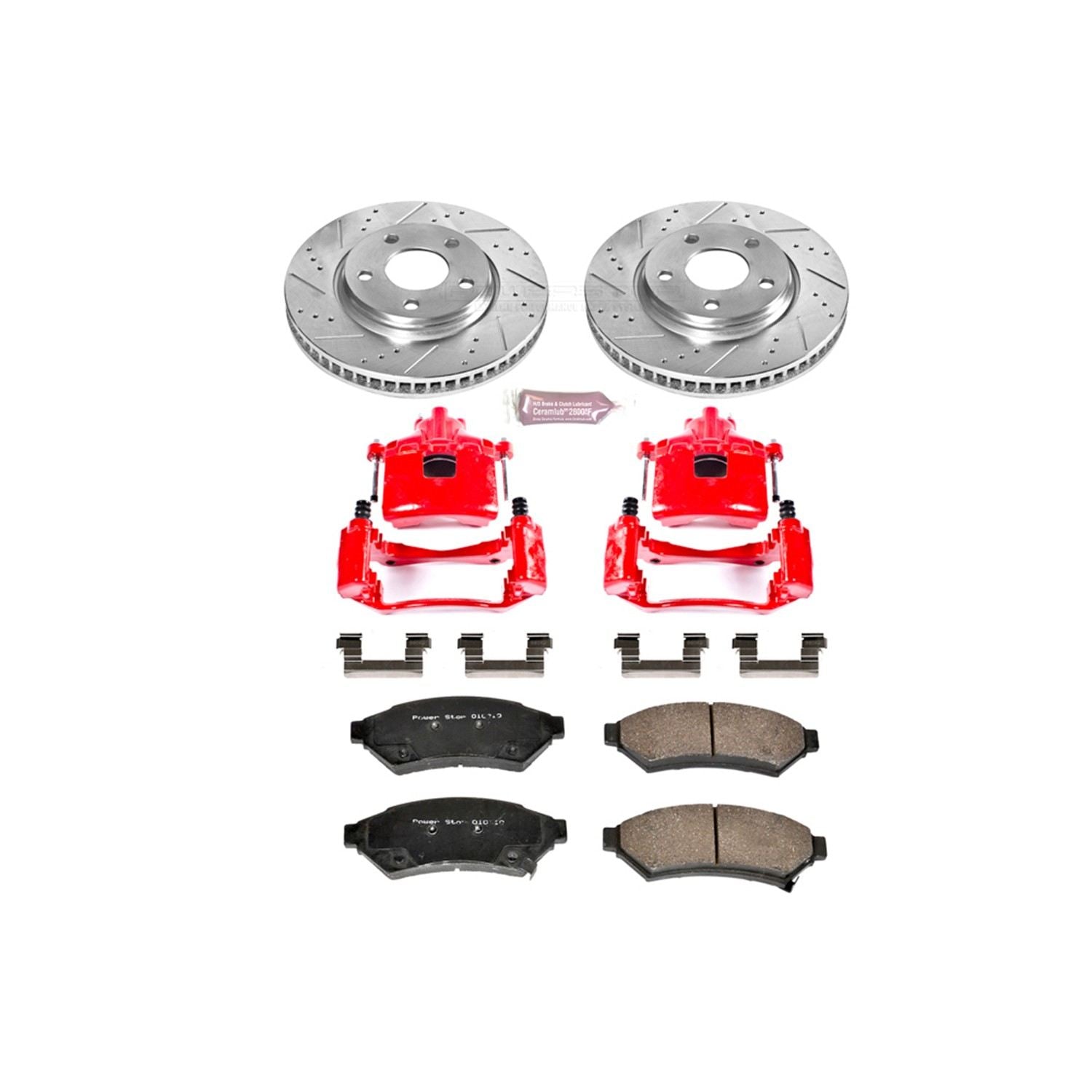 Power Stop 05-09 Buick Allure Front Z23 Evolution Sport Brake Kit w/Calipers