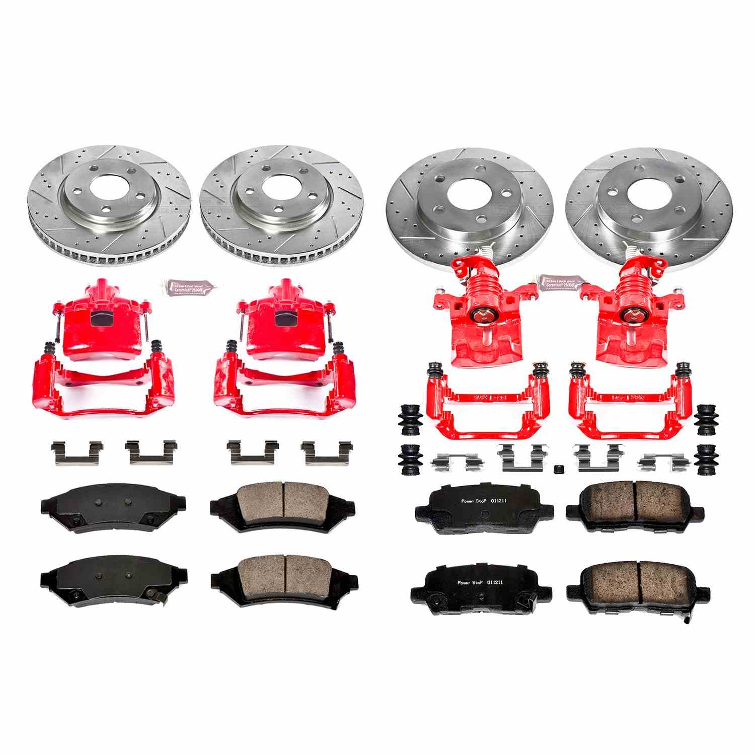 Power Stop 05-09 Buick Allure Front & Rear Z23 Evolution Sport Brake Kit w/Calipers