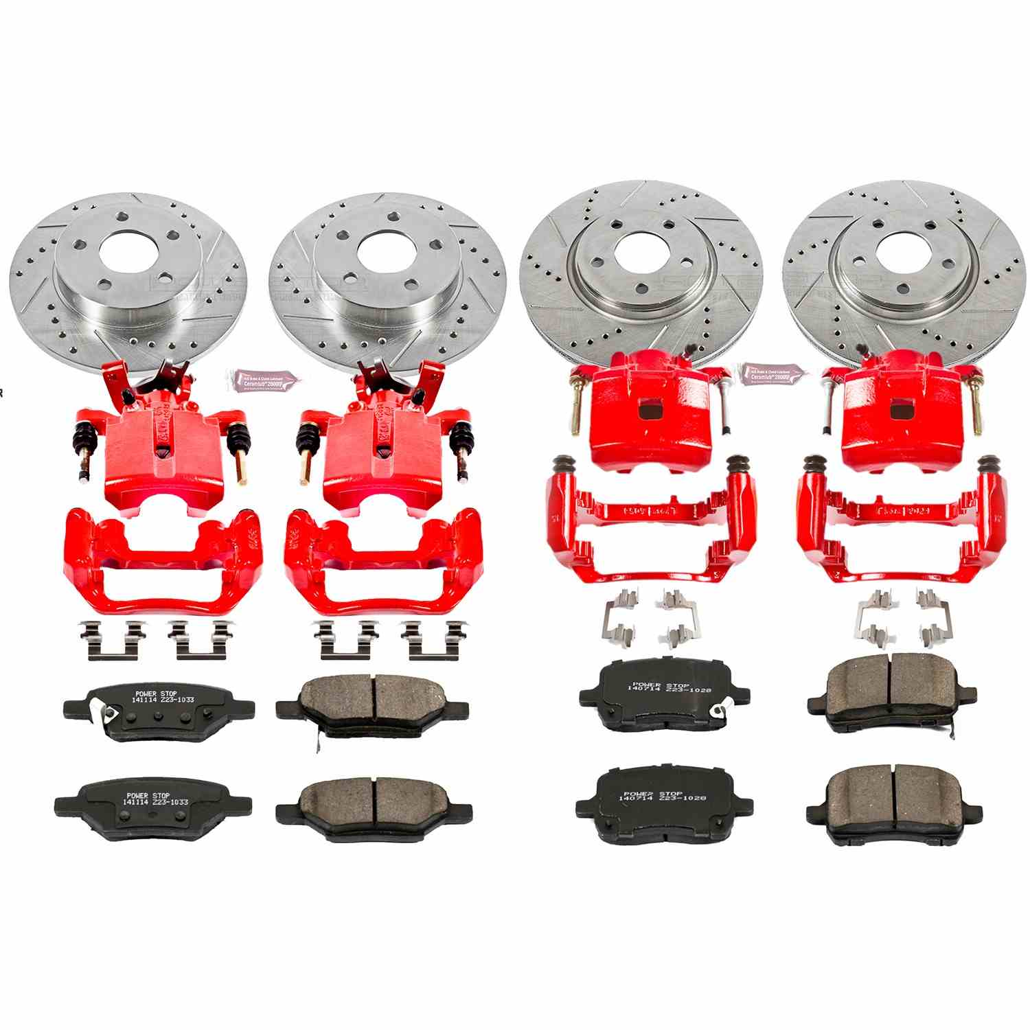 Power Stop 05-06 Chevrolet Cobalt Front & Rear Z23 Evolution Sport Brake Kit w/Calipers
