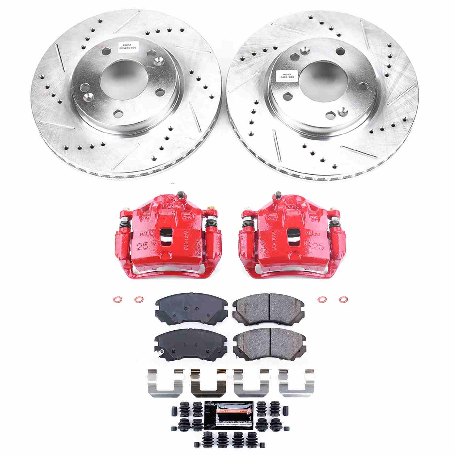 Power Stop 06-10 Hyundai Sonata Front Z23 Evolution Sport Brake Kit w/Calipers