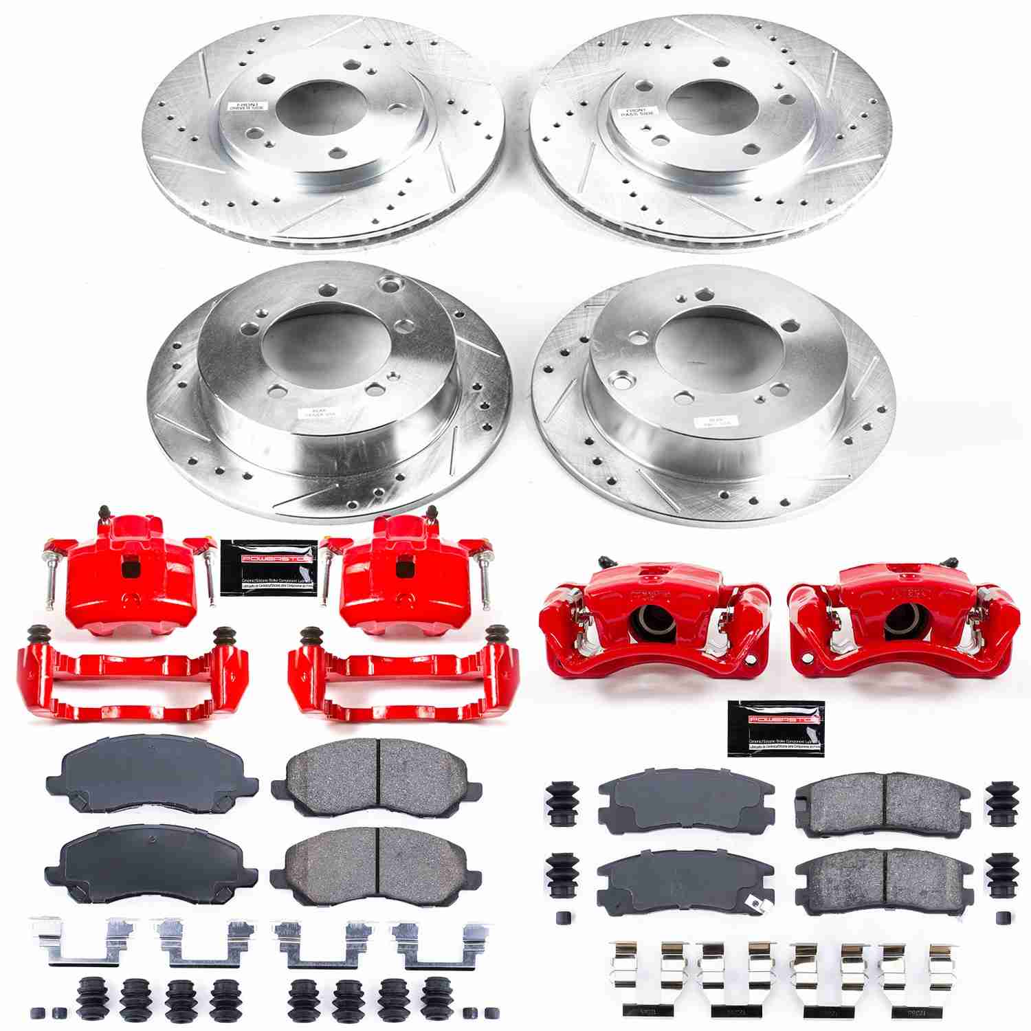 Power Stop 01-02 Chrysler Sebring Front & Rear Z23 Evolution Sport Brake Kit w/Calipers