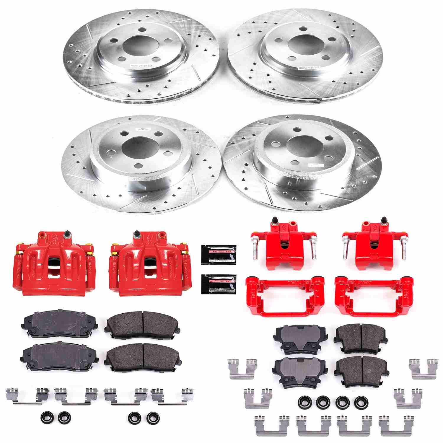 Power Stop 12-19 Chrysler 300 Front & Rear Z23 Evolution Sport Brake Kit w/Calipers