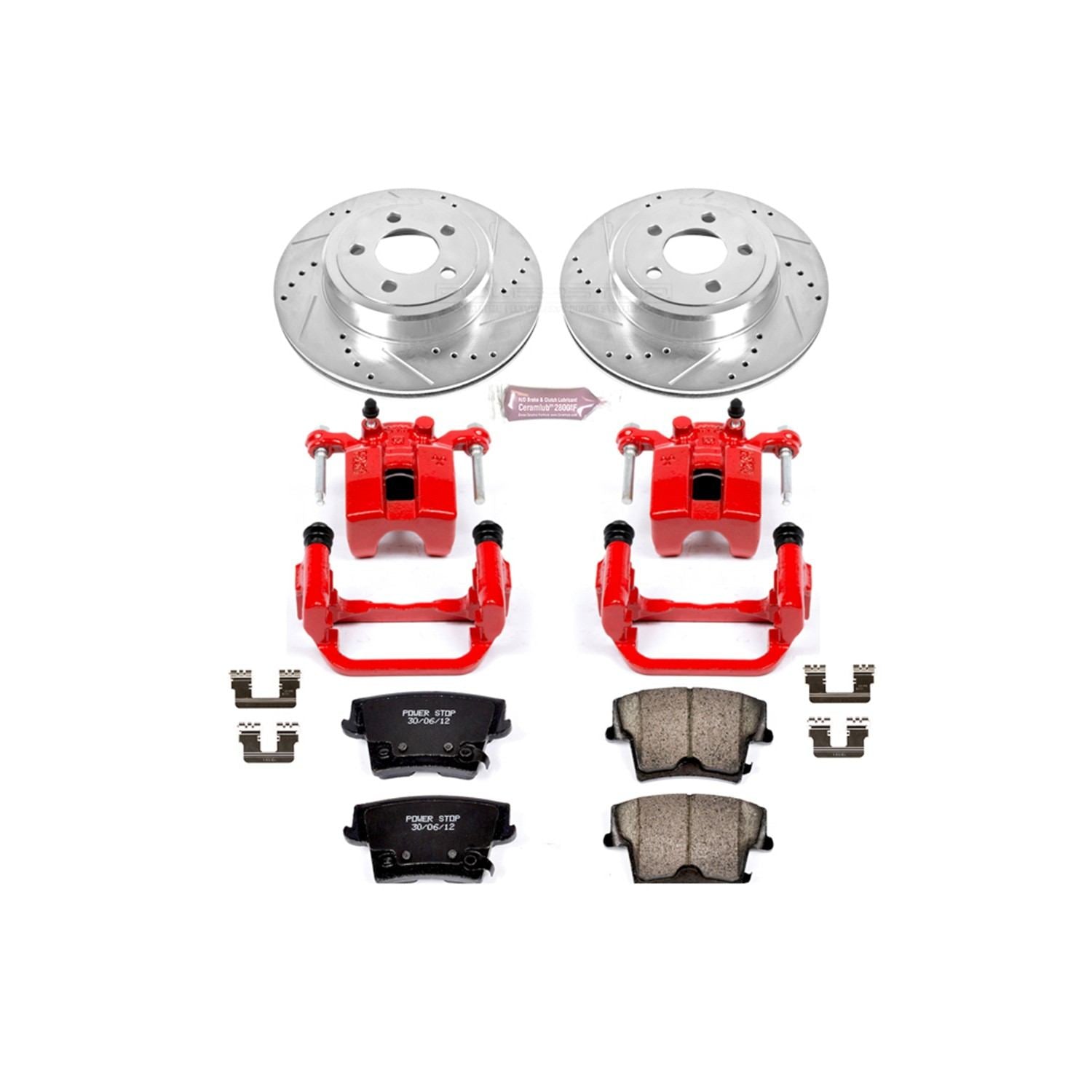 Power Stop 05-19 Chrysler 300 Rear Z23 Evolution Sport Brake Kit w/Calipers