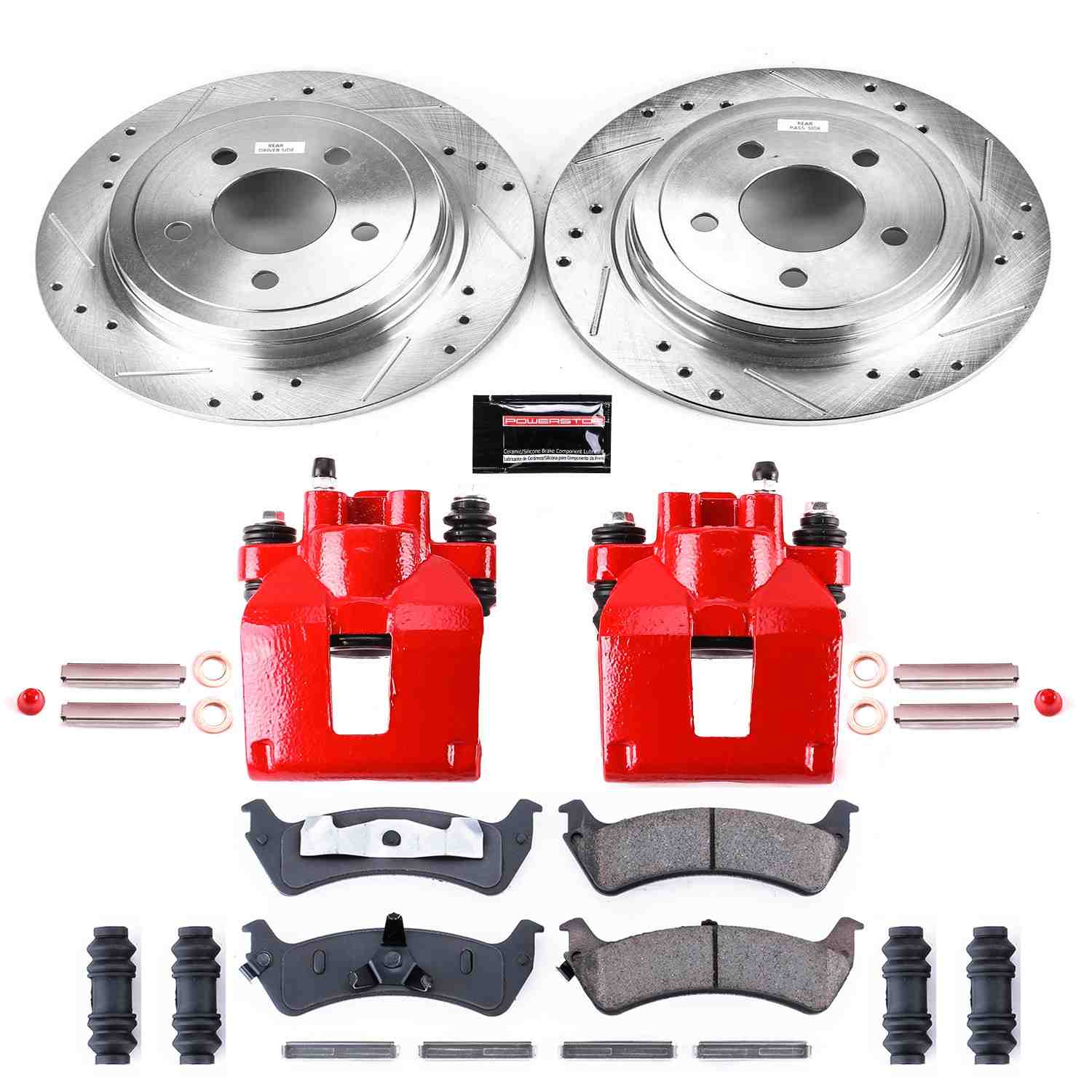 Power Stop 2003 Ford Explorer Sport Rear Z23 Evolution Sport Brake Kit w/Calipers