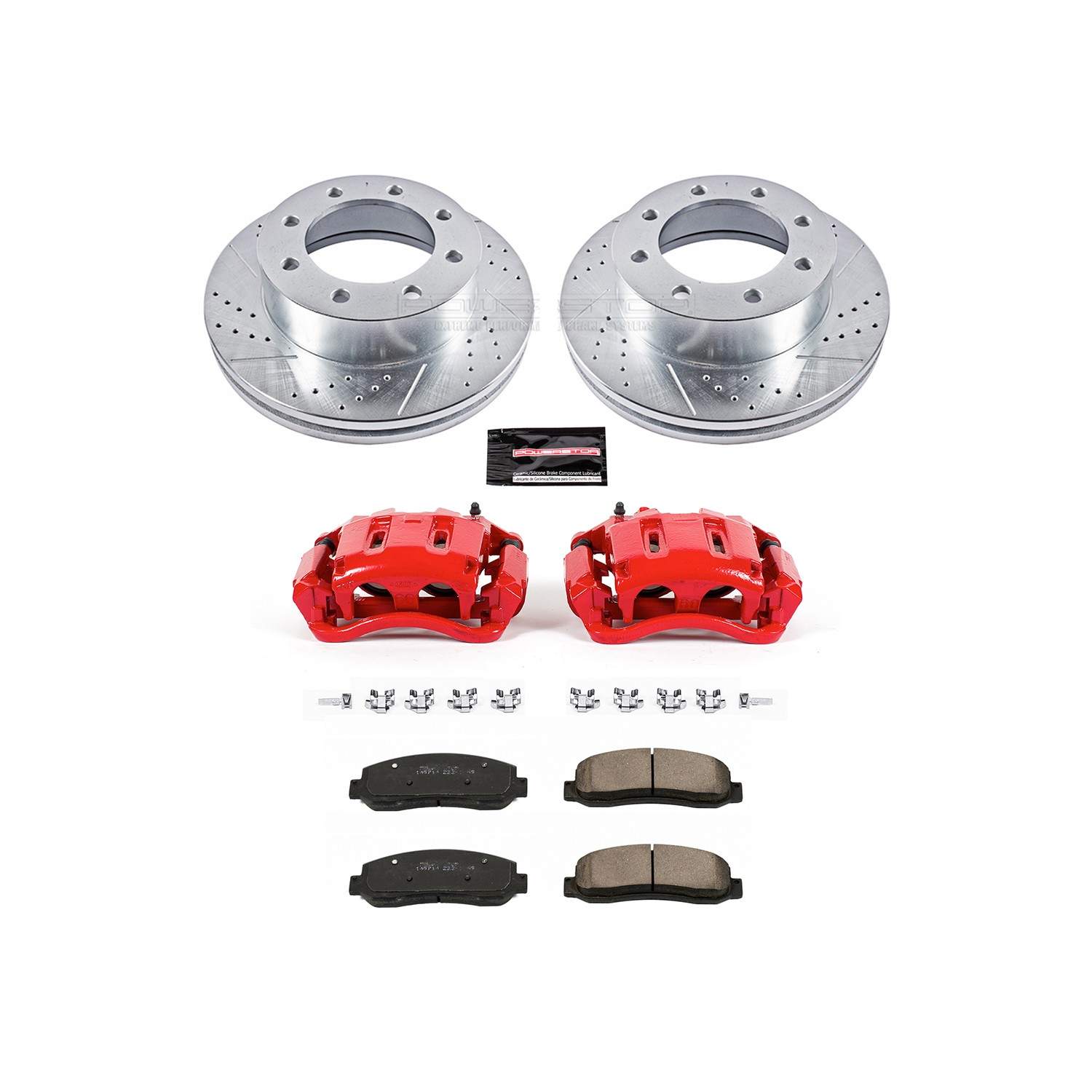Power Stop 10-12 Ford F-450 Super Duty Front Z23 Evolution Kit w/Cals