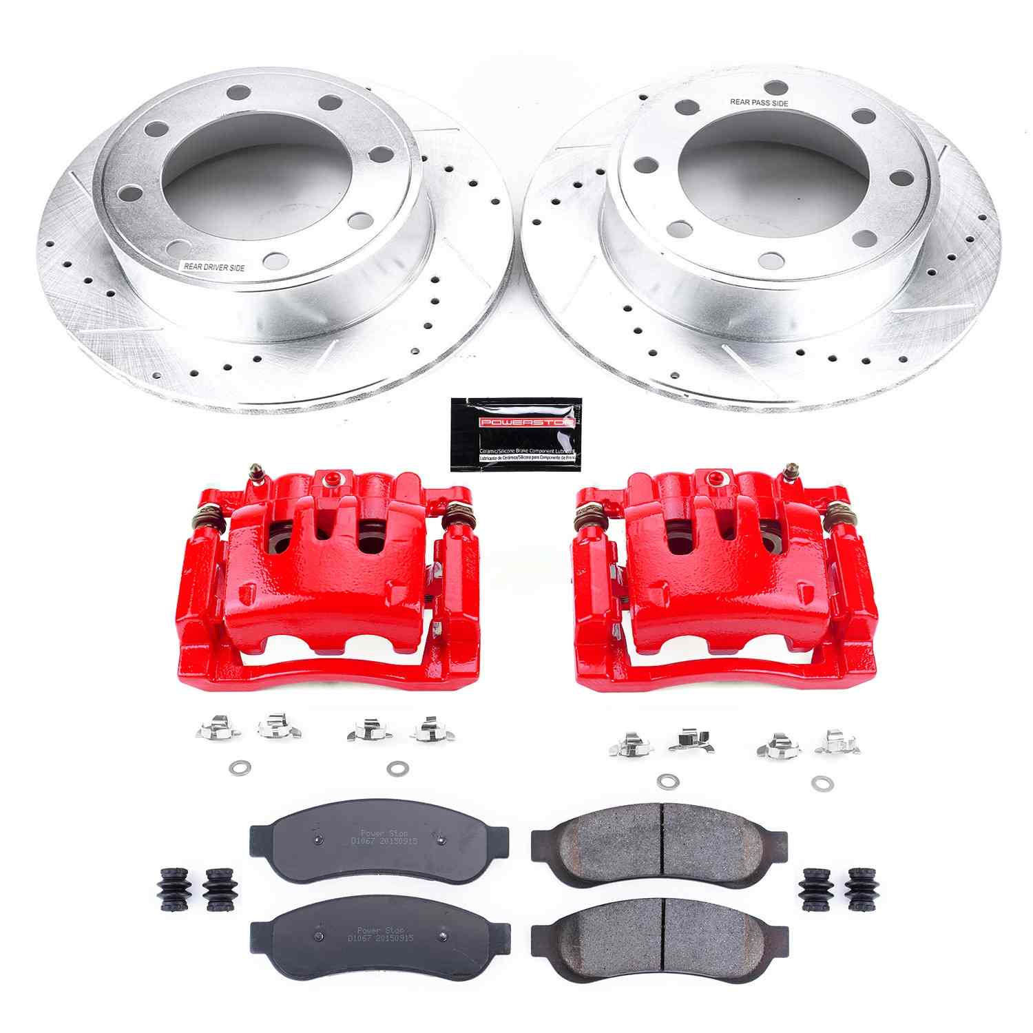 Power Stop 07-10 Ford F-250 Super Duty Rear Z23 Evolution Sport Brake Kit w/Calipers