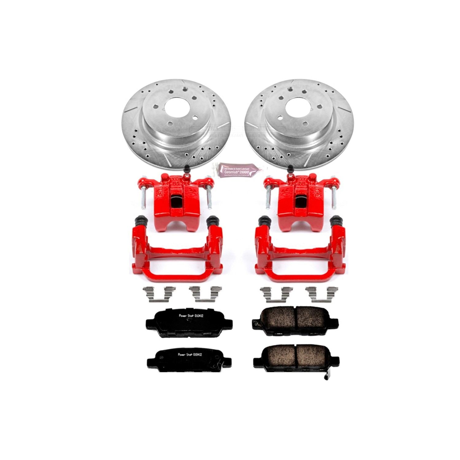 Power Stop 05-08 Infiniti G35 Rear Z23 Evolution Sport Brake Kit w/Calipers