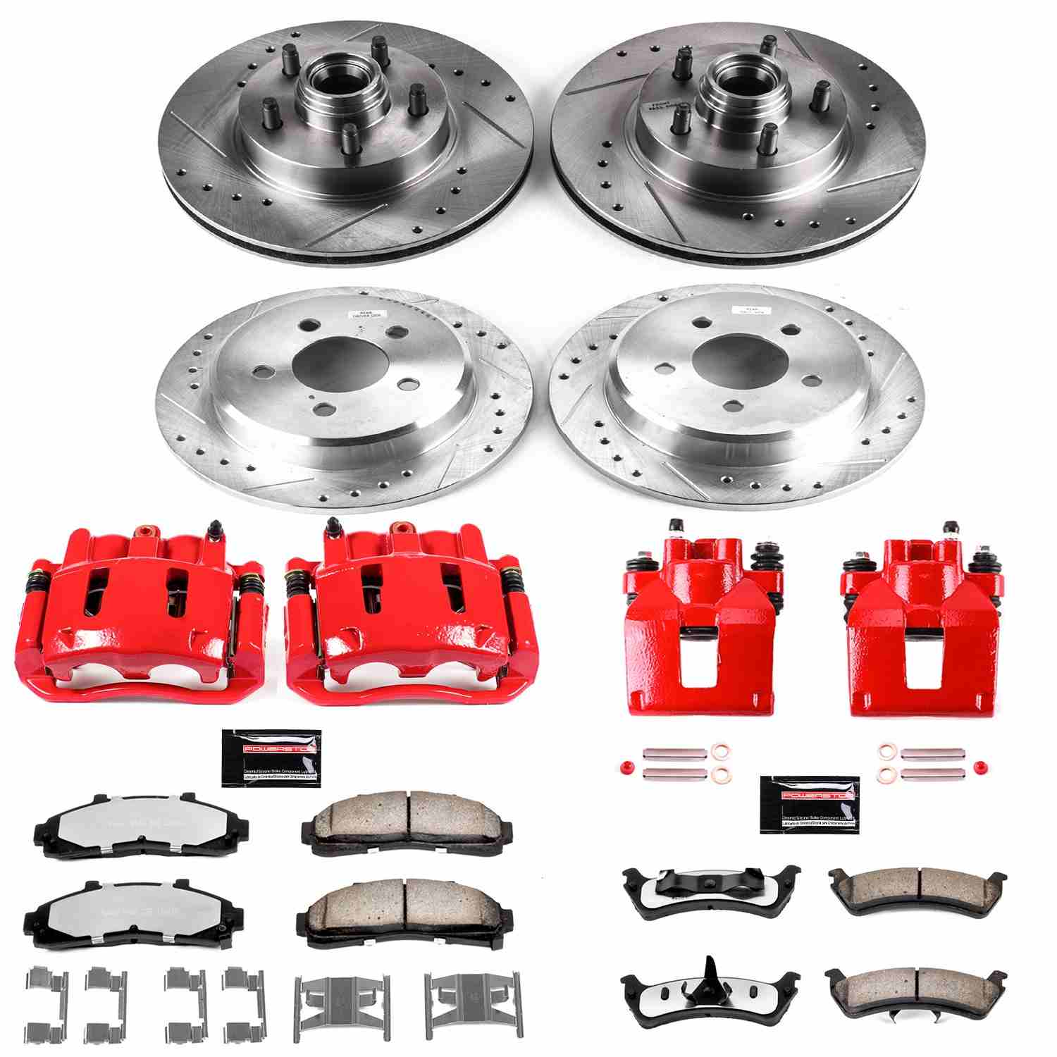 Power Stop 97-01 Mercury Mountaineer Front and Rear Z36 Truck & Tow Kit w/Cals